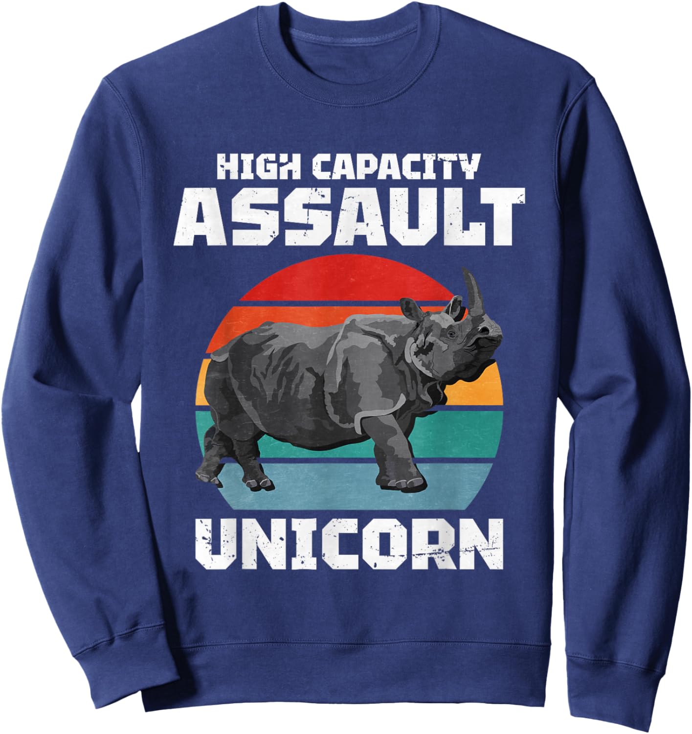 High Capacity Assault Unicorn Sweatshirt - Sweatshirt | Navy