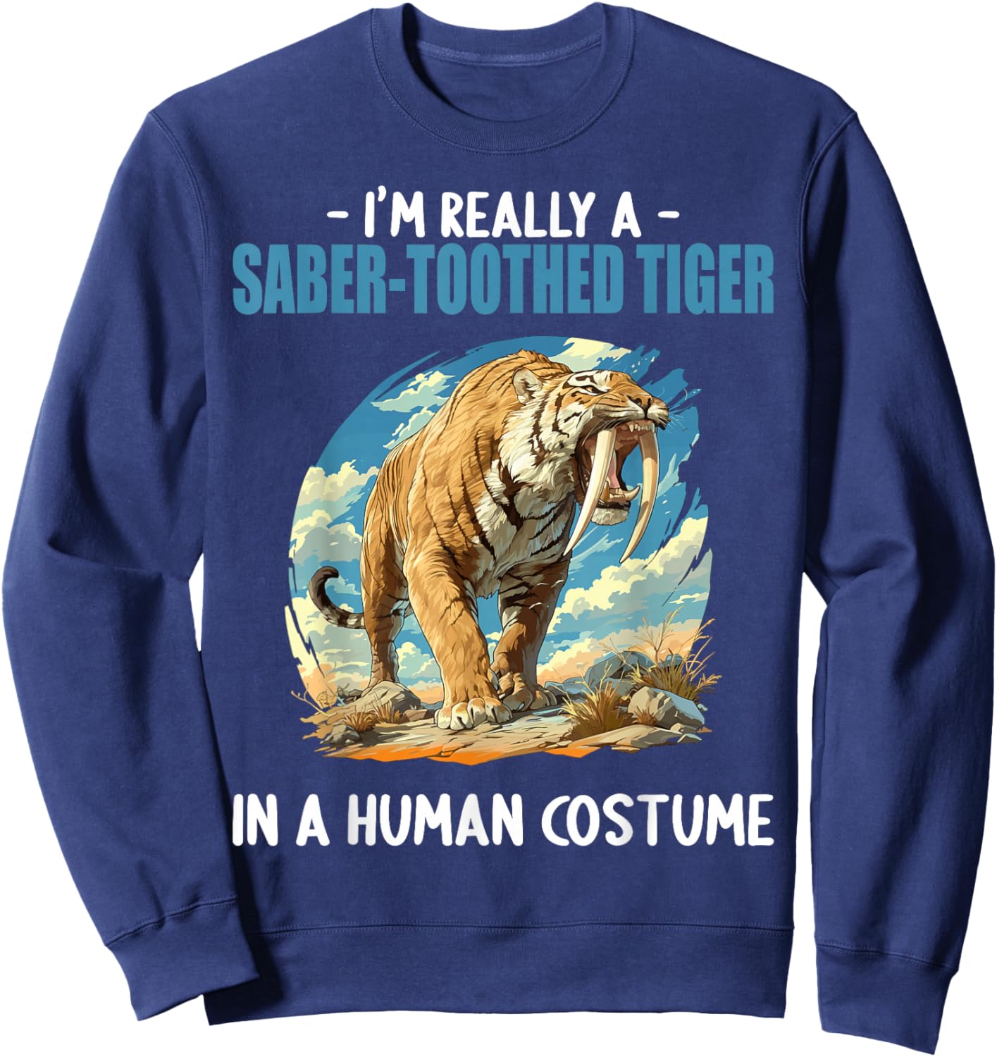 Saber-Toothed Tigers Saber-Toothed Tiger Sweatshirt - Sweatshirt | Navy