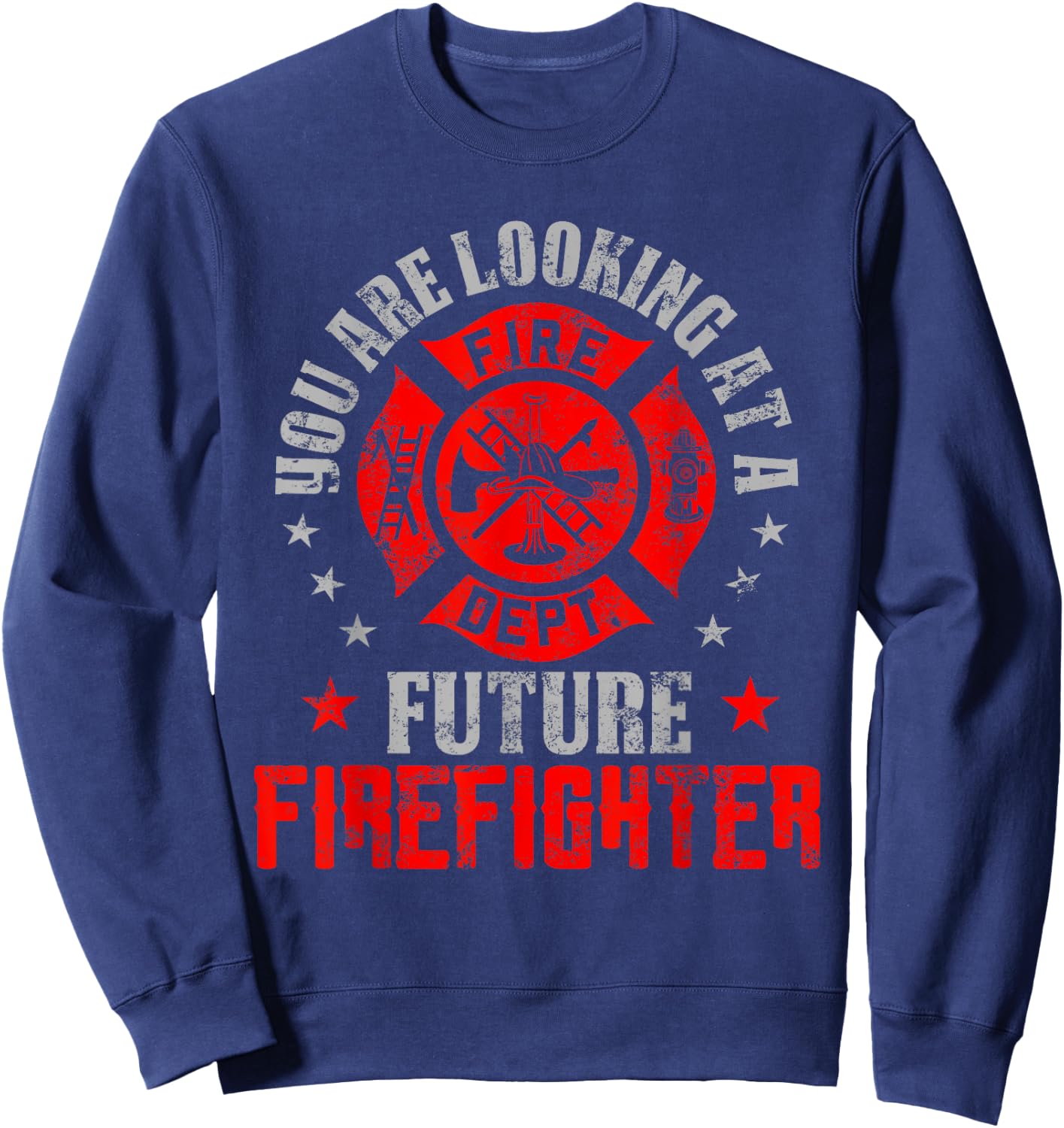 You are looking at a Future Firefighter gift Sweatshirt - Sweatshirt | Navy
