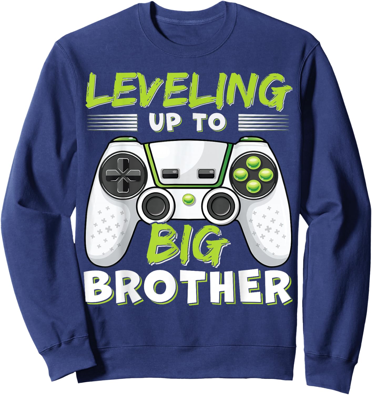 Leveling Up to Big Brother Sweatshirt - Sweatshirt | Navy