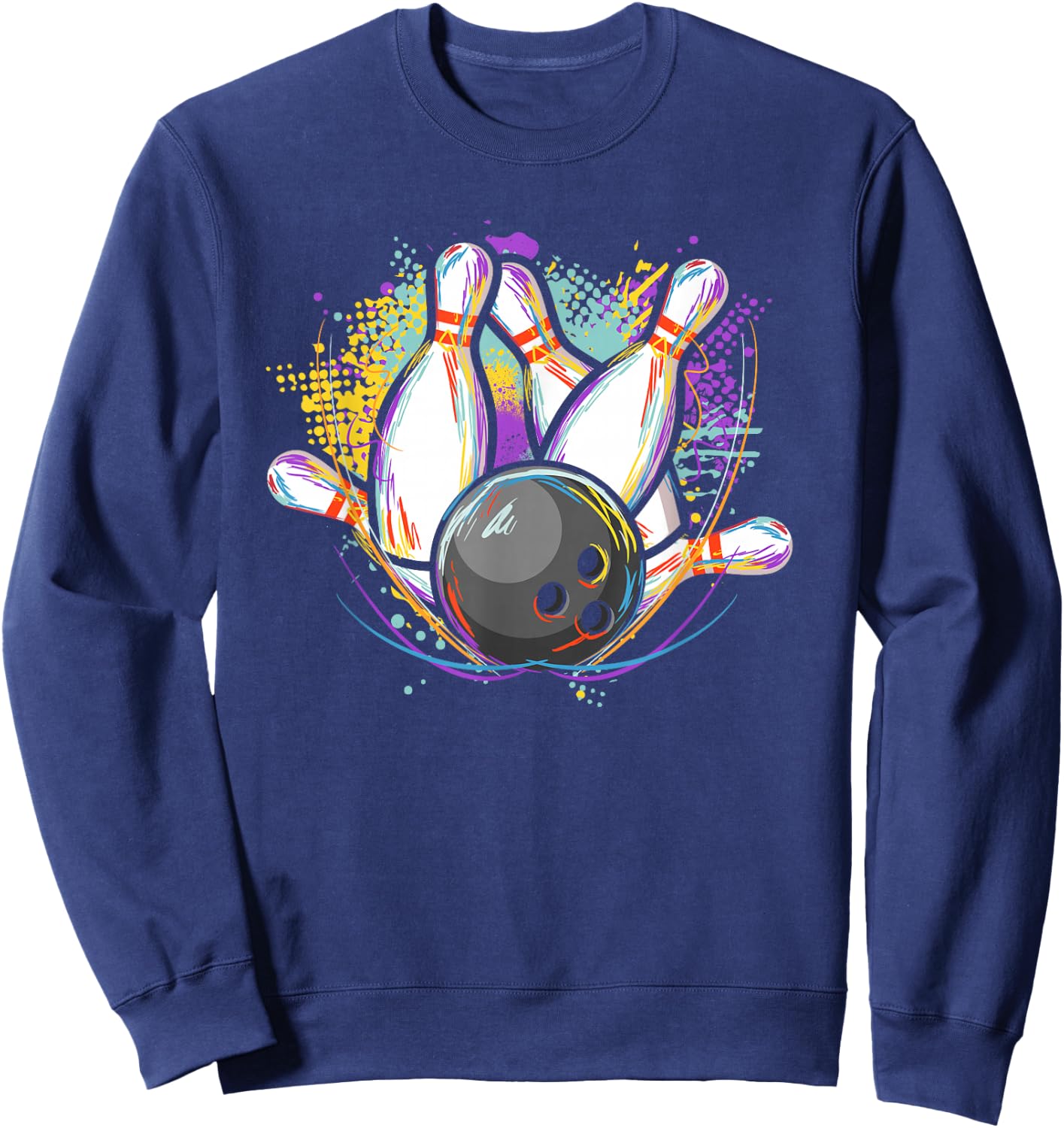 Bowling Pins - Bowling Bowler Sweatshirt - Sweatshirt | Navy