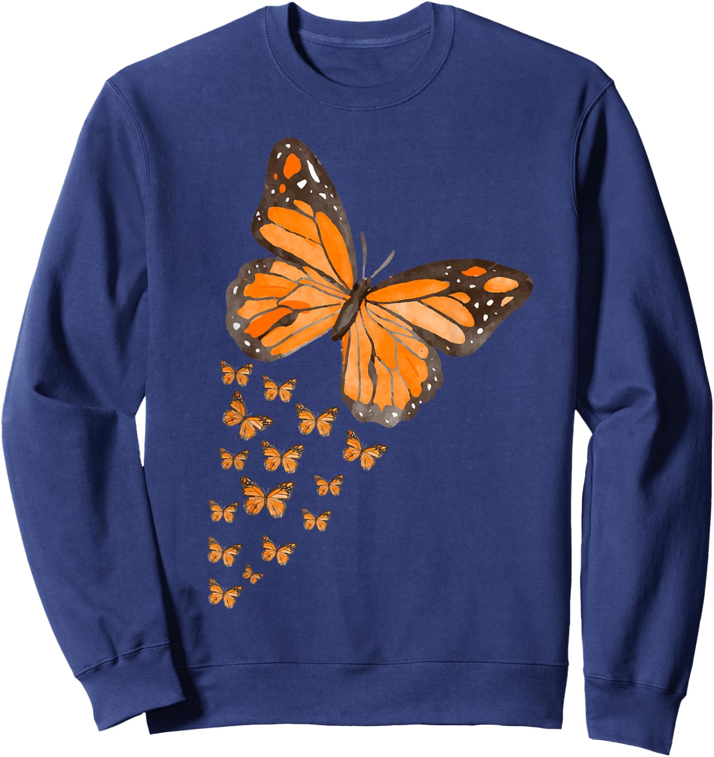 Monarch Butterfly Butterfly Lovers Sweatshirt - Sweatshirt | Navy