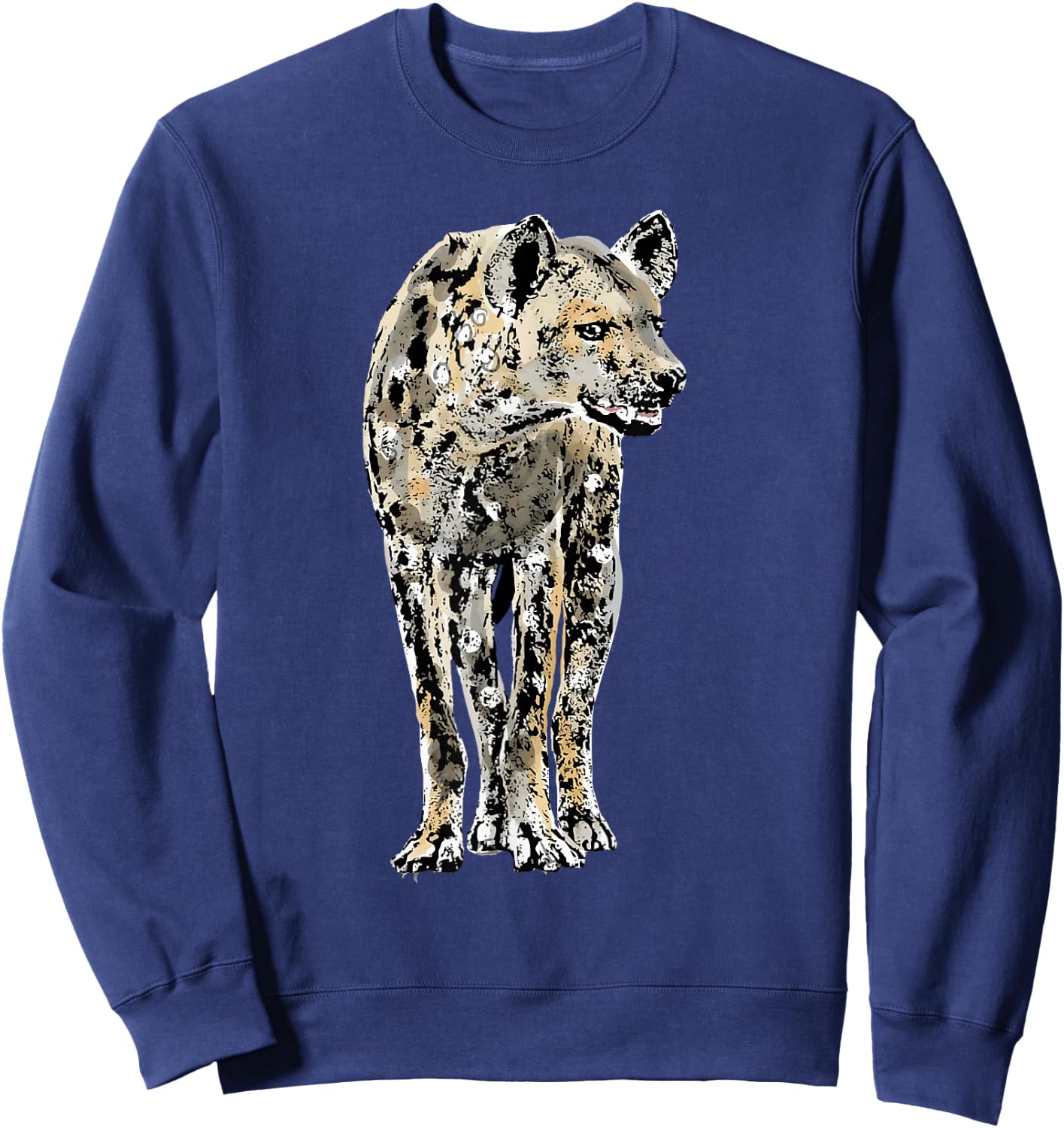 Spotted Hyena Wildlife Design for Hyena Fans Sweatshirt - Sweatshirt | Navy