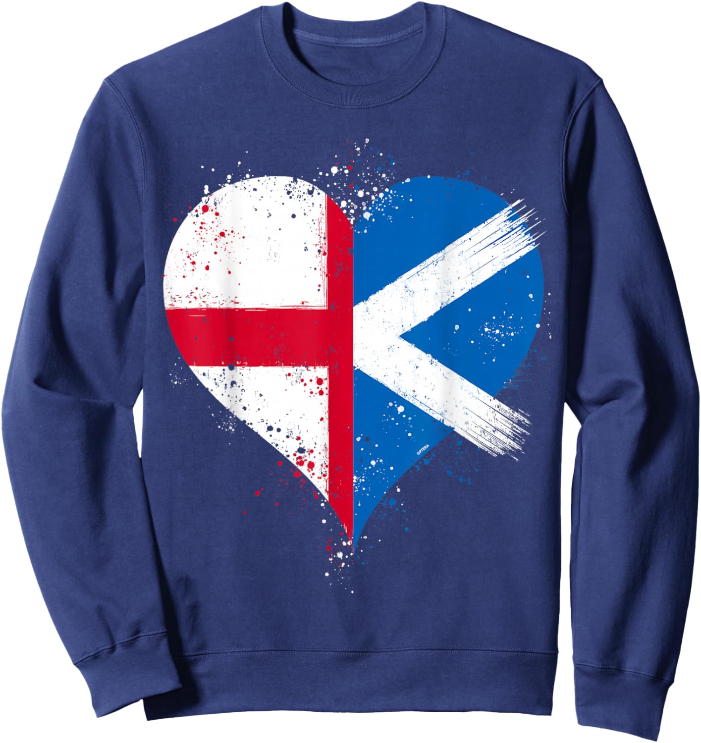 Scotland England Flag for Half Scottish Half English Pride Sweatshirt - Sweatshirt | Navy