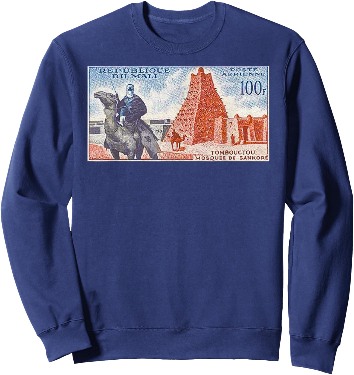 African History Mansa Musa of Mali Empire-King Mansa Musa Sweatshirt - Sweatshirt | Navy