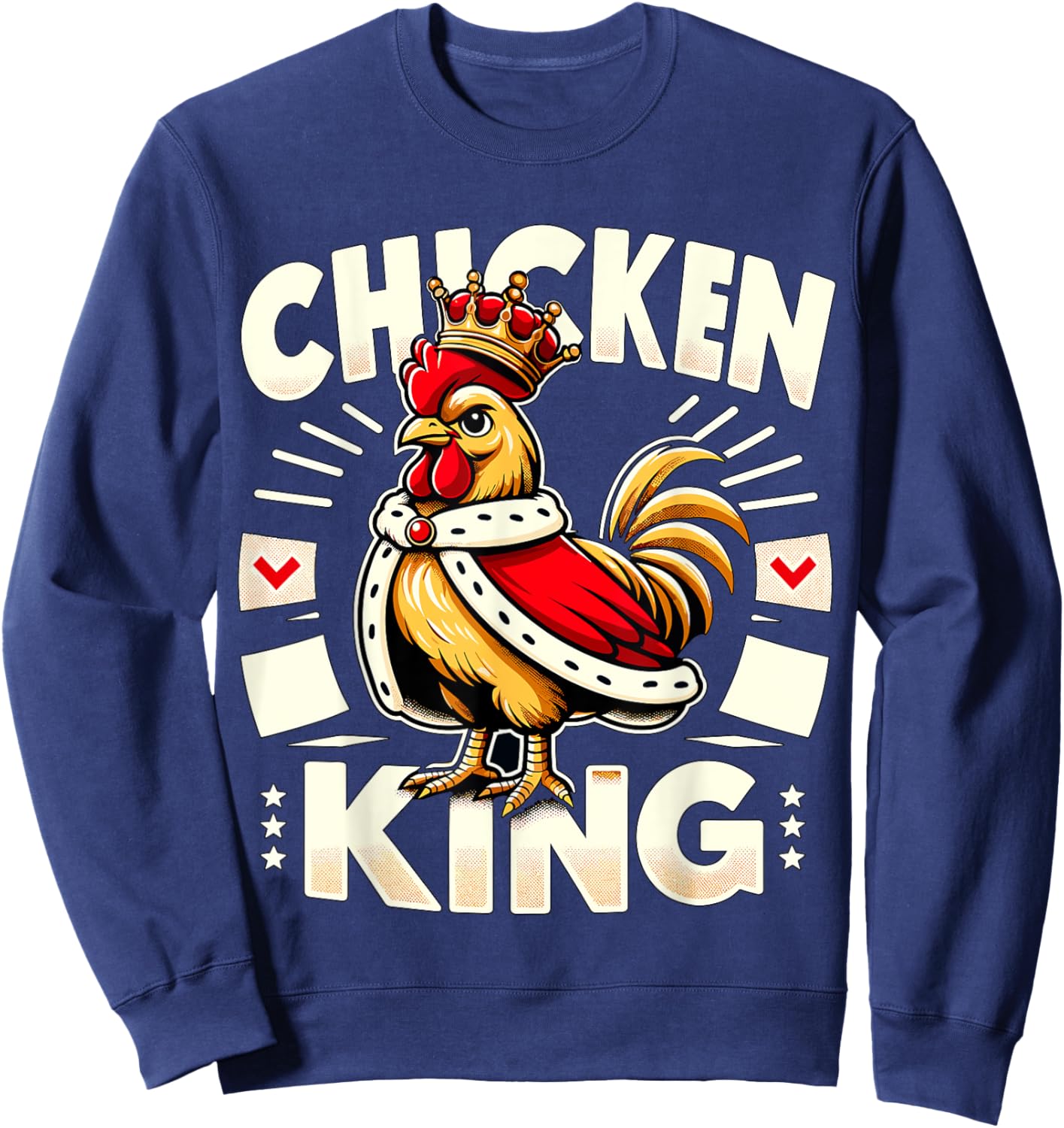 Chicken King Farmer Sweatshirt - Sweatshirt | Navy