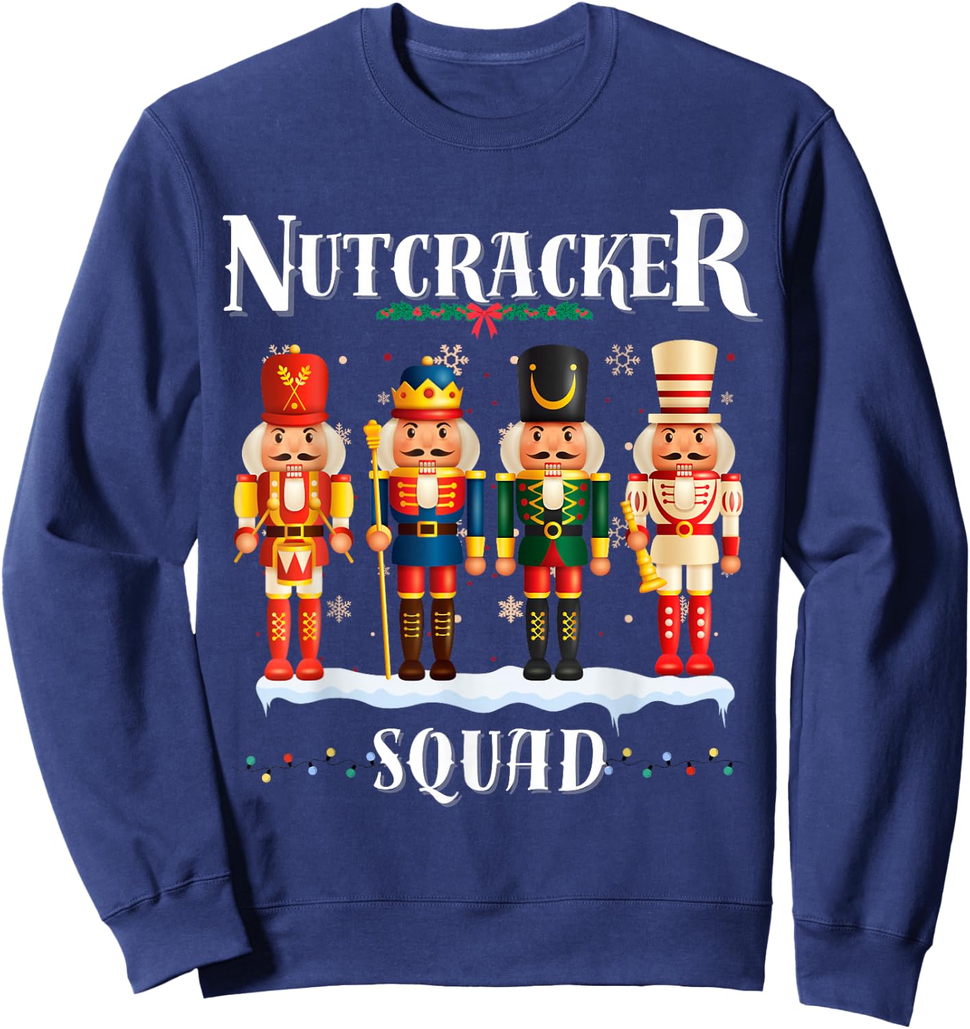 Nutcracker Squad Christmas Pajama Holiday Fun Festive boys Sweatshirt - Sweatshirt | Navy