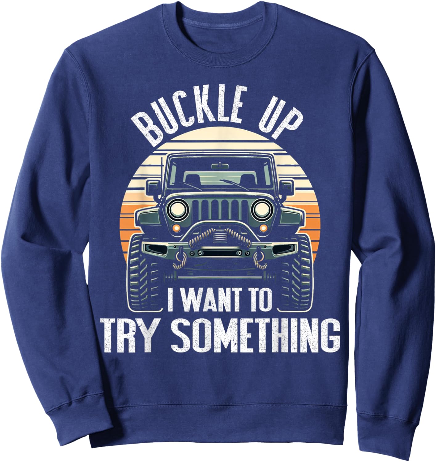 Offroad Racing Dad SxS 4X4 Off-Roading SUV UTV Car Lovers Sweatshirt - Sweatshirt | Navy