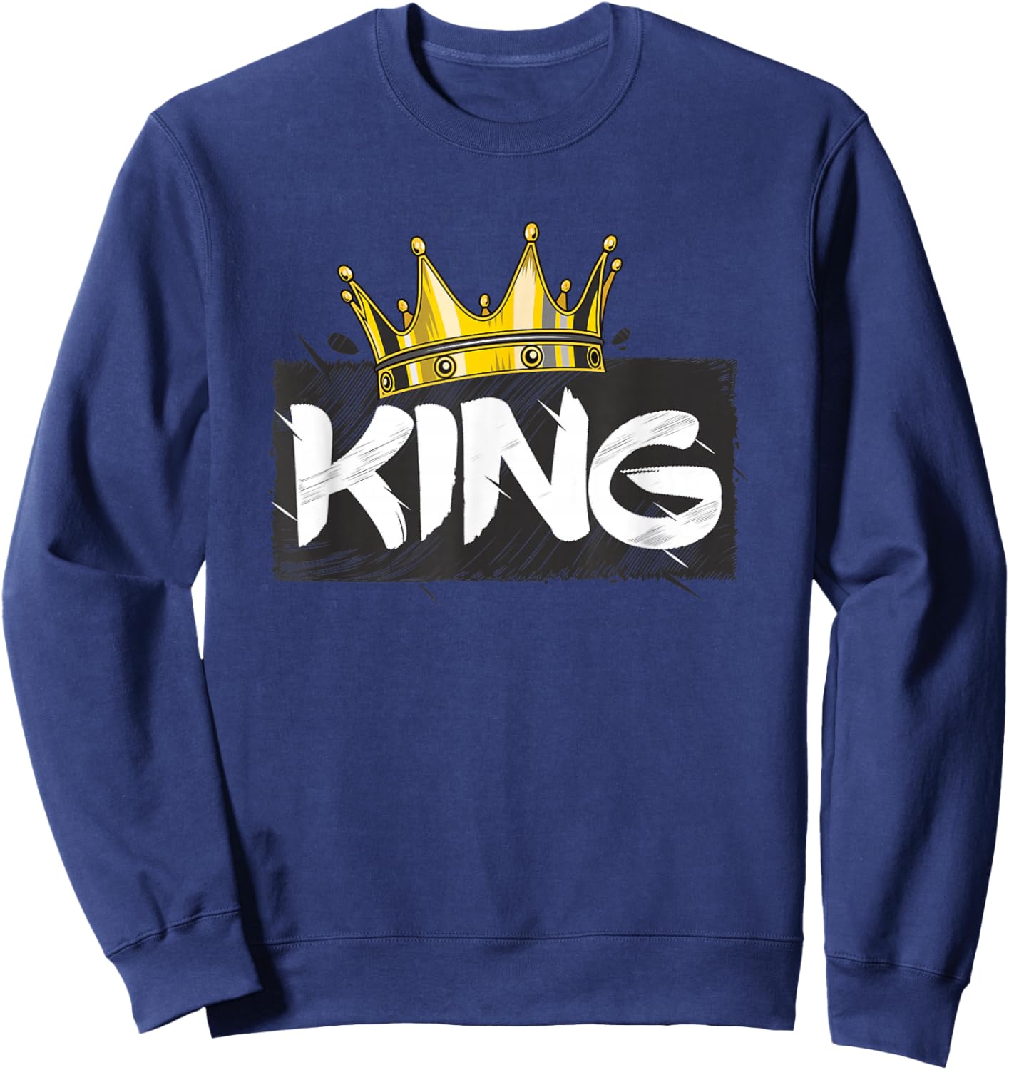Crown with writing KING Sweatshirt - Sweatshirt | Navy