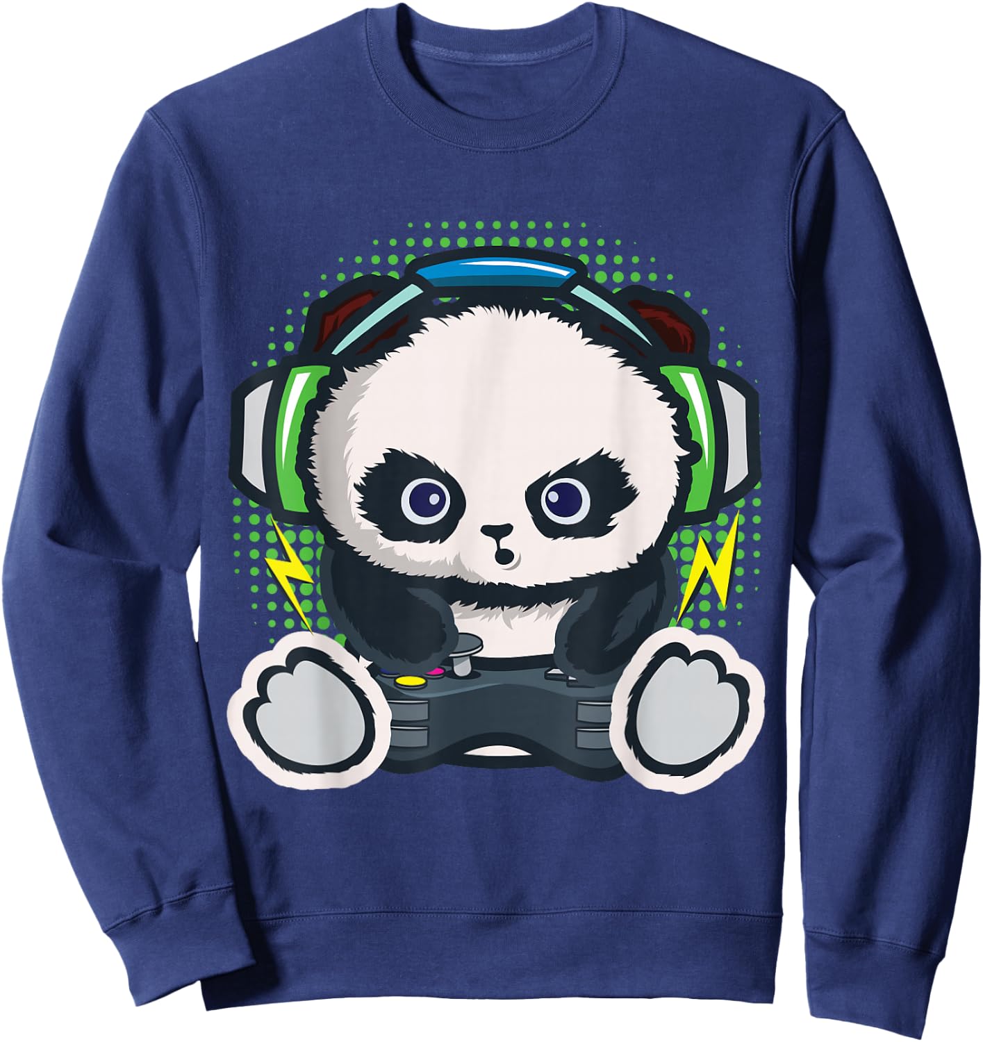 Gamer Shirt Boys Children Gaming Gift Panda Gamer Sweatshirt - Sweatshirt | Navy
