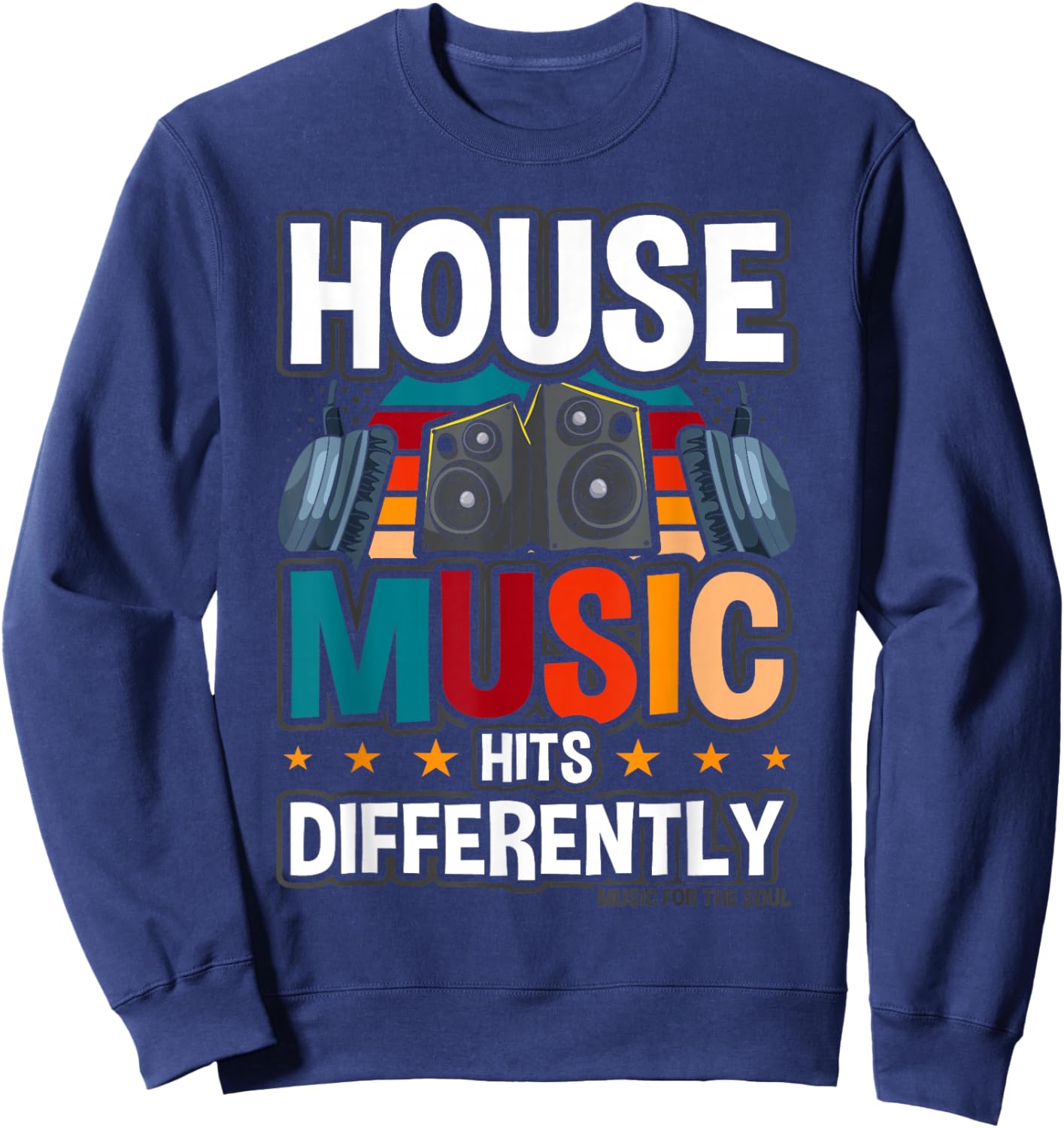 House Music Deep House Dance Sweatshirt - Sweatshirt | Navy