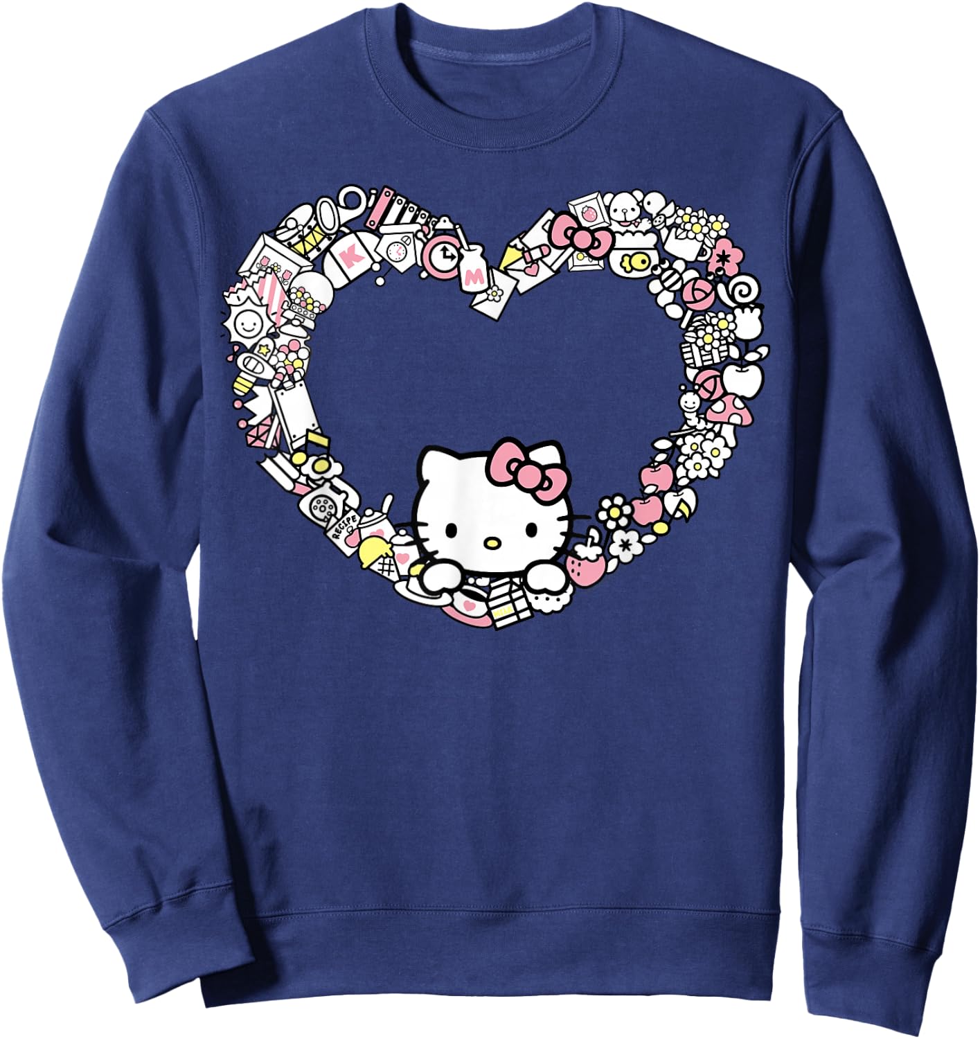 Hello Kitty Heart Favorite Things Sweatshirt - Sweatshirt | Navy