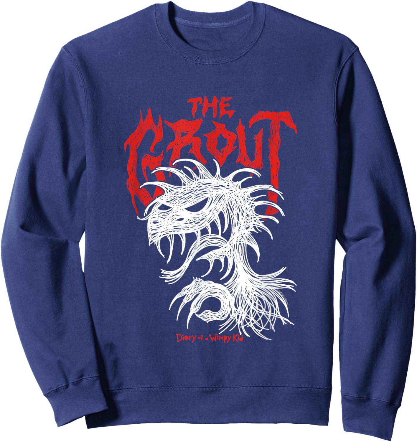 Diary of a Wimpy Kid The Grout Heavy Metal Logo Funny Sweatshirt - Sweatshirt | Navy