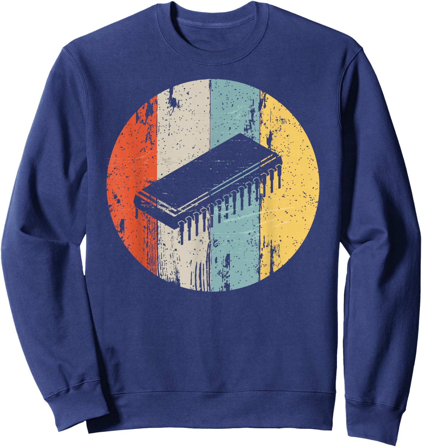 Electronics circuit product Gift nerds geeks programmers Sweatshirt - Sweatshirt | Navy