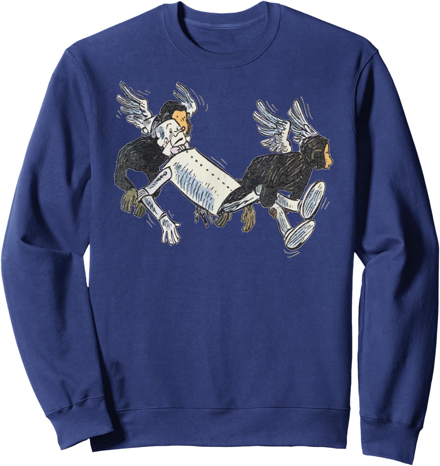 Flying Monkeys TinMan Shirt Art The Wizard Of OZ Tin man Sweatshirt - Sweatshirt | Navy