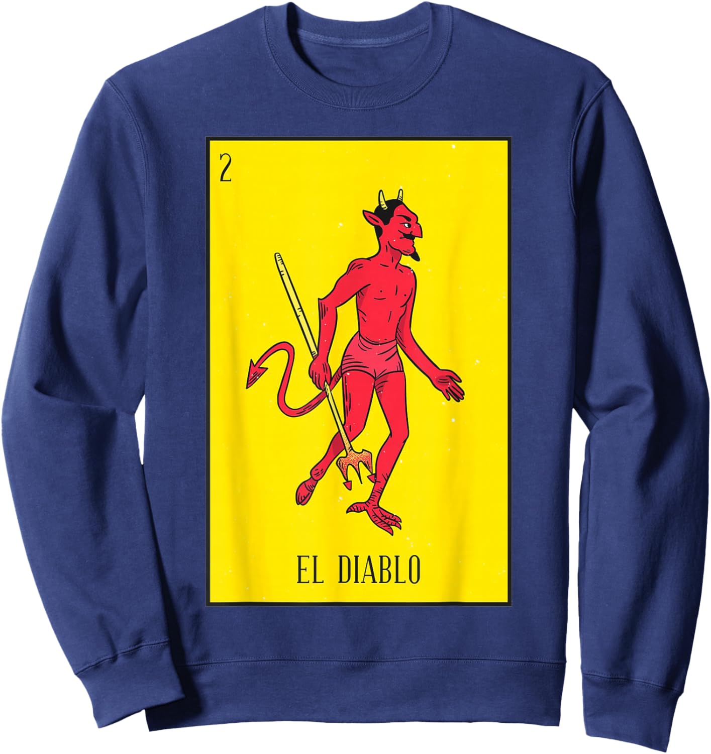 el diablo Mexican Lottery culture Sweatshirt - Sweatshirt | Navy
