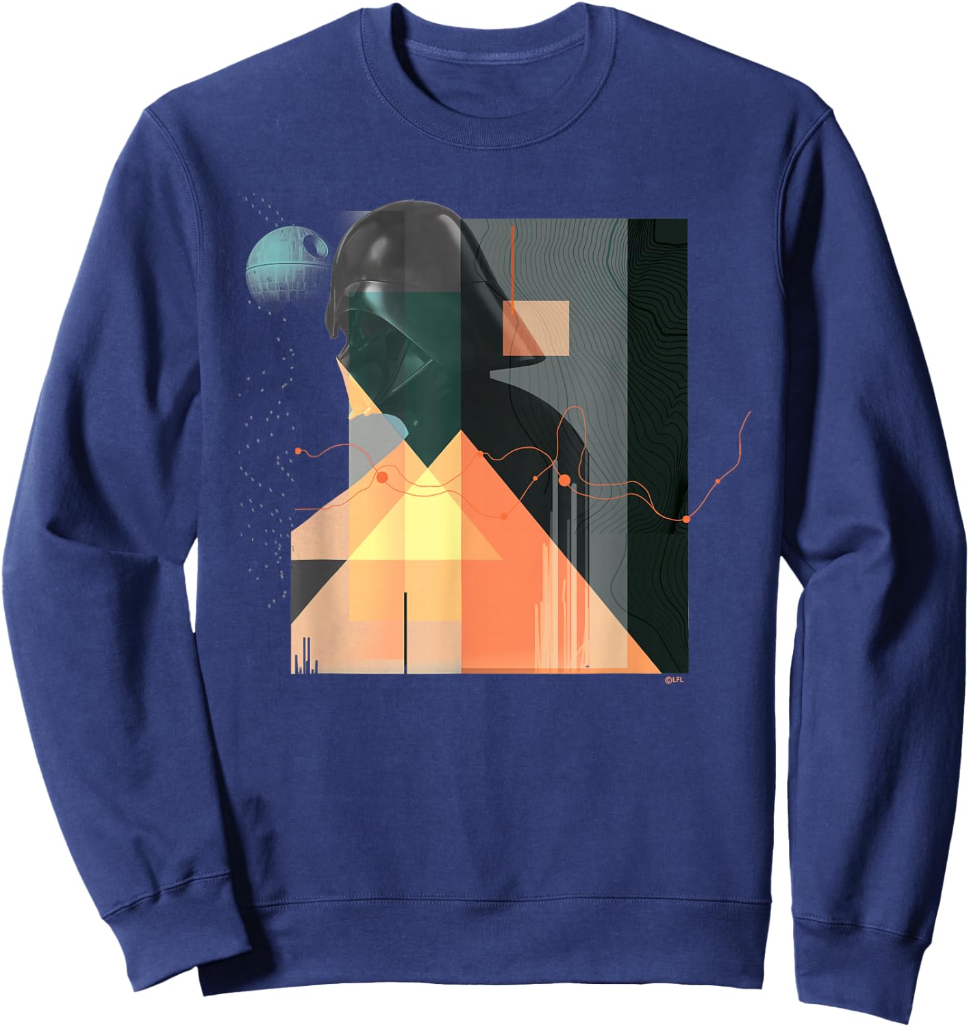 Star Wars Darth Vader Art Deco Profiles Sweatshirt - Sweatshirt | Navy