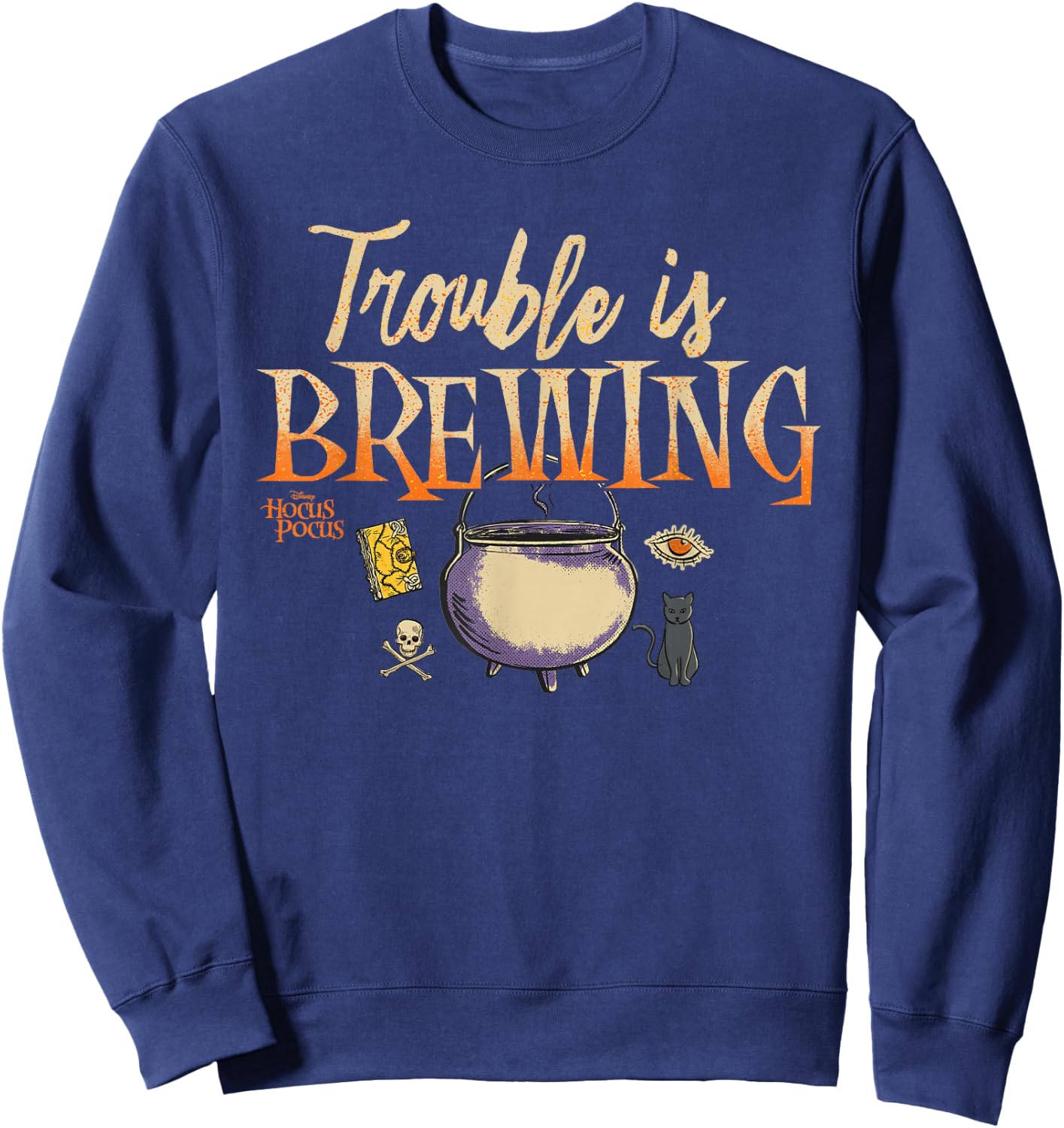 Disney Hocus Pocus Cauldron Trouble is Brewing Sweatshirt - Sweatshirt | Navy