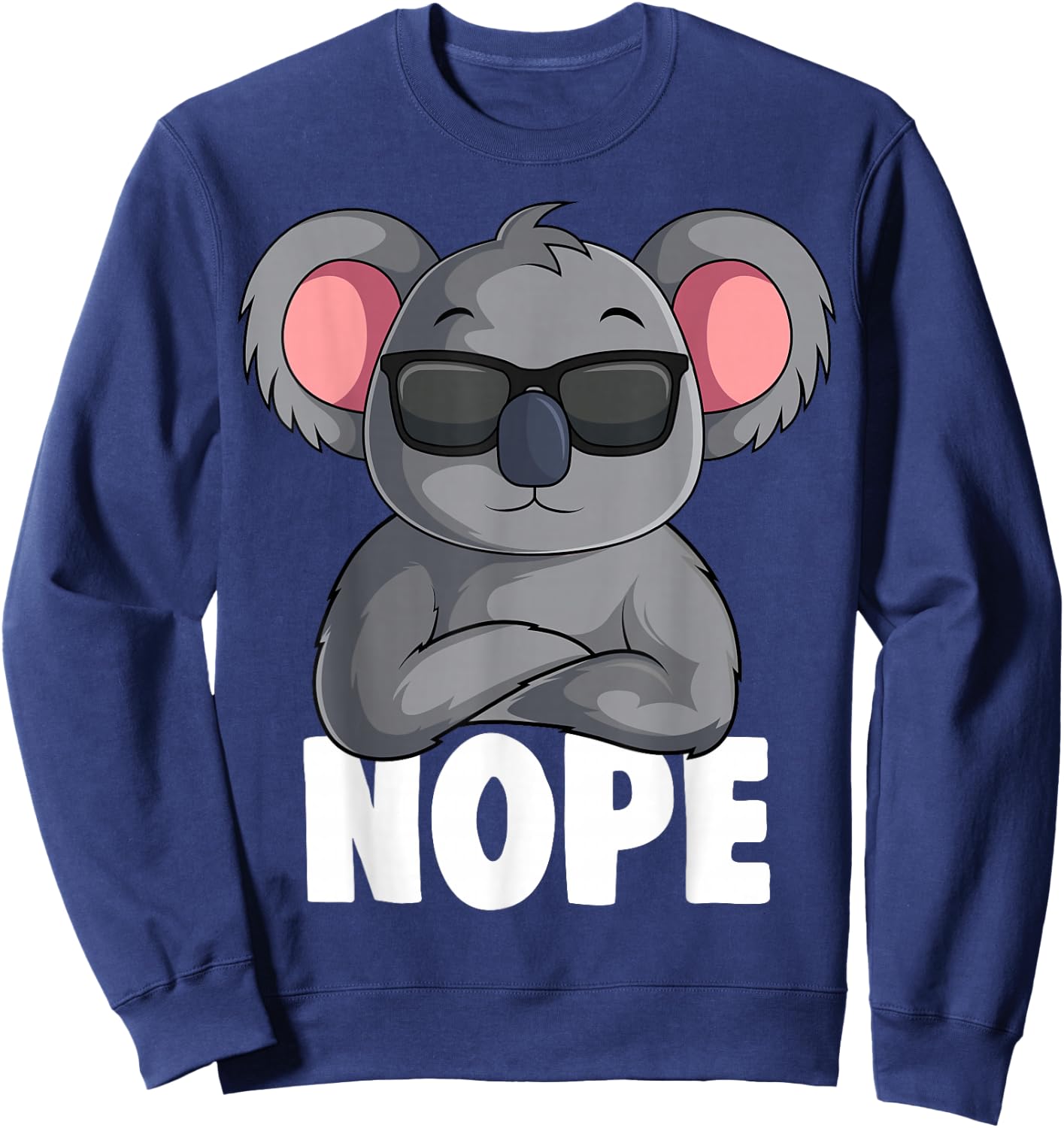 Koala Nope Koala Bear Children Girls Women Sweatshirt - Sweatshirt | Navy