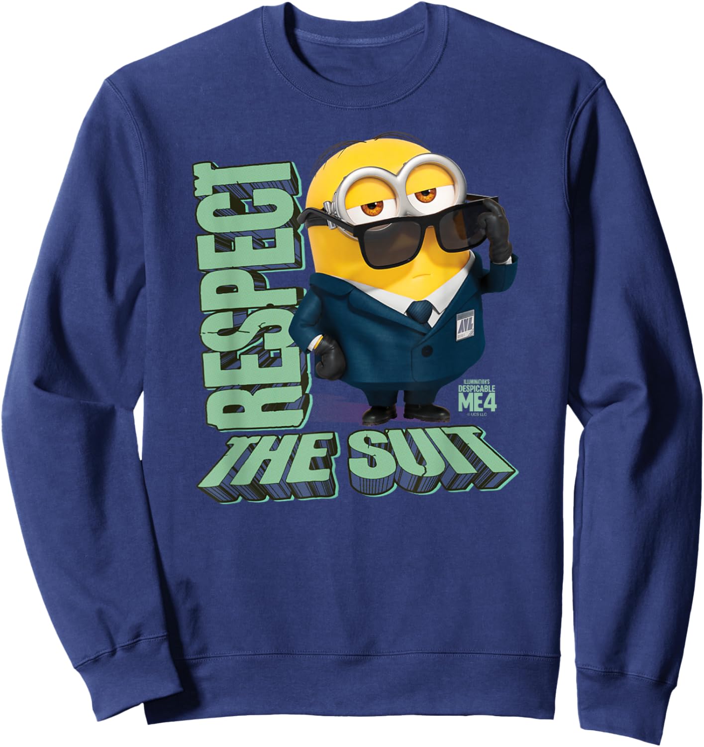 Minions Despicable Me 4 Respect The Suit Sweatshirt - Sweatshirt | Navy