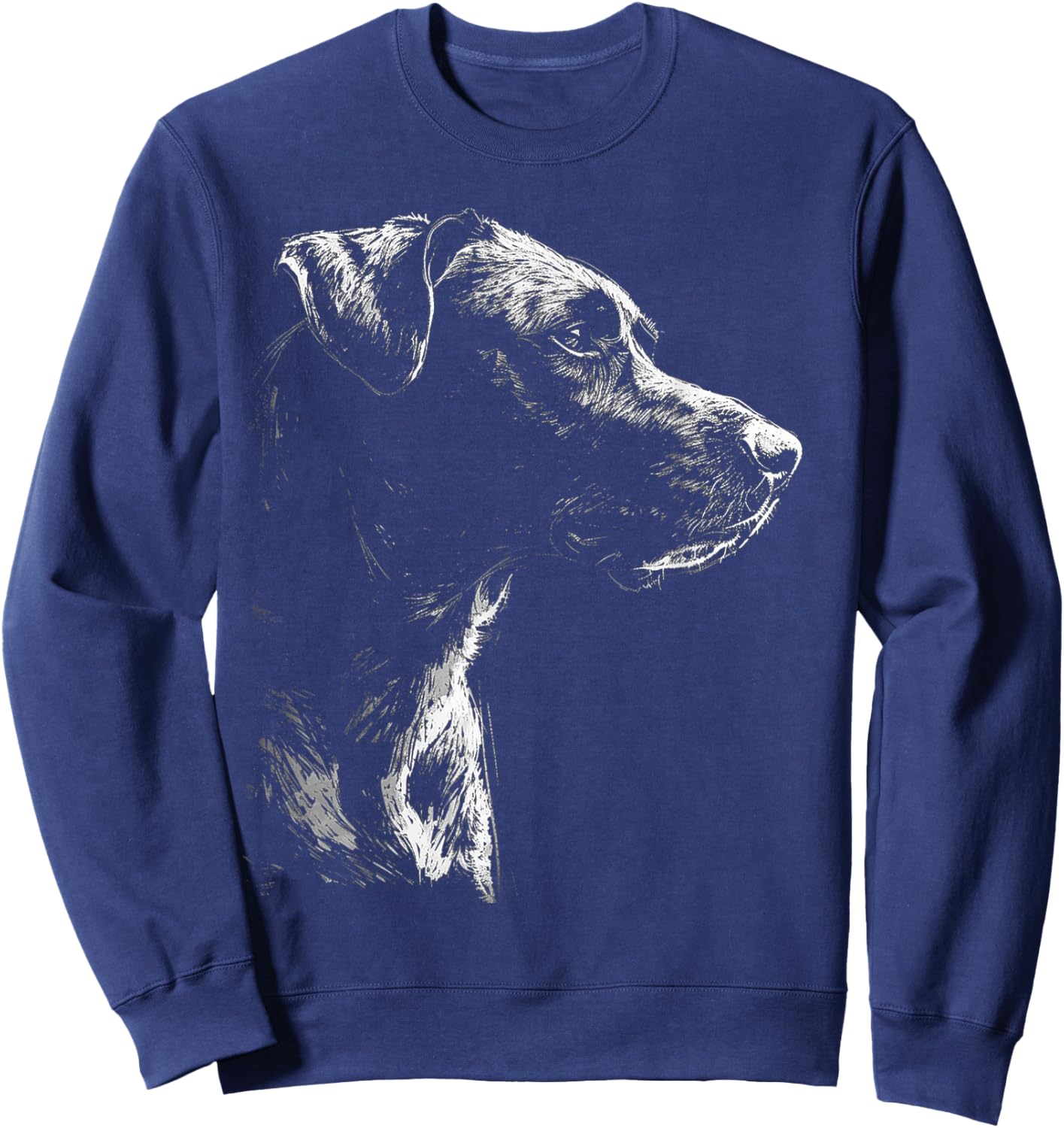 Labrador Graphic Pet Art Dog Labrador Sweatshirt - Sweatshirt | Navy