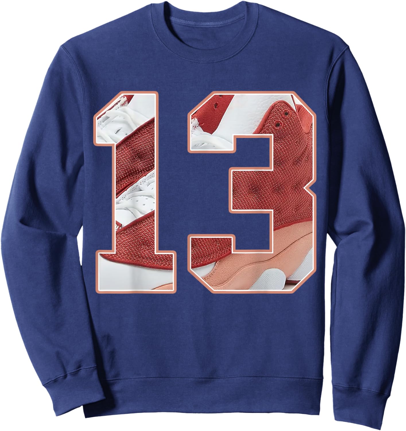 Number 13 Dune Red 13s Loser Lover Matching Women Sweatshirt - Sweatshirt | Navy