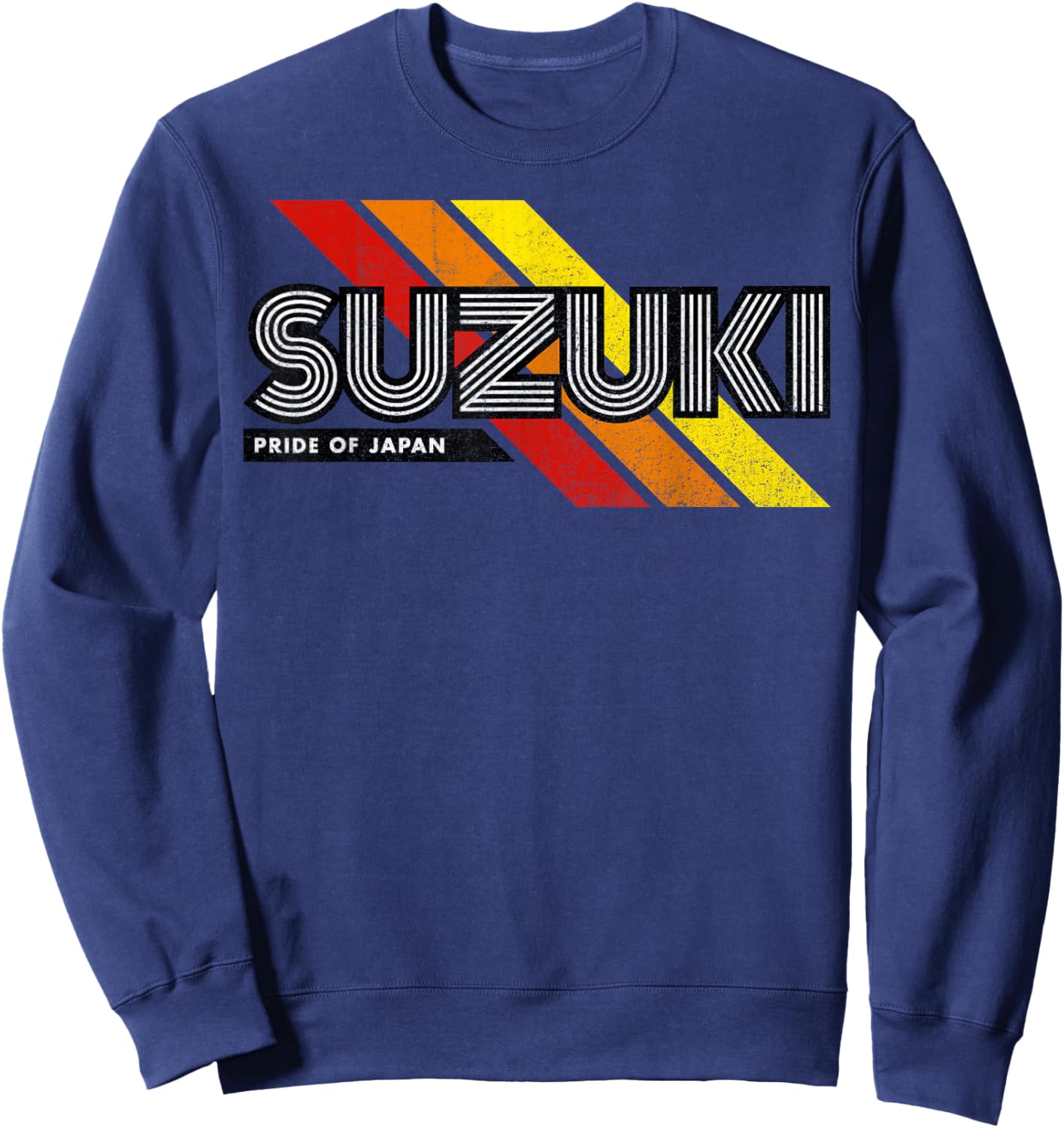 Suzuki Japanese Family Name Retro Vintage Sweatshirt - Sweatshirt | Navy
