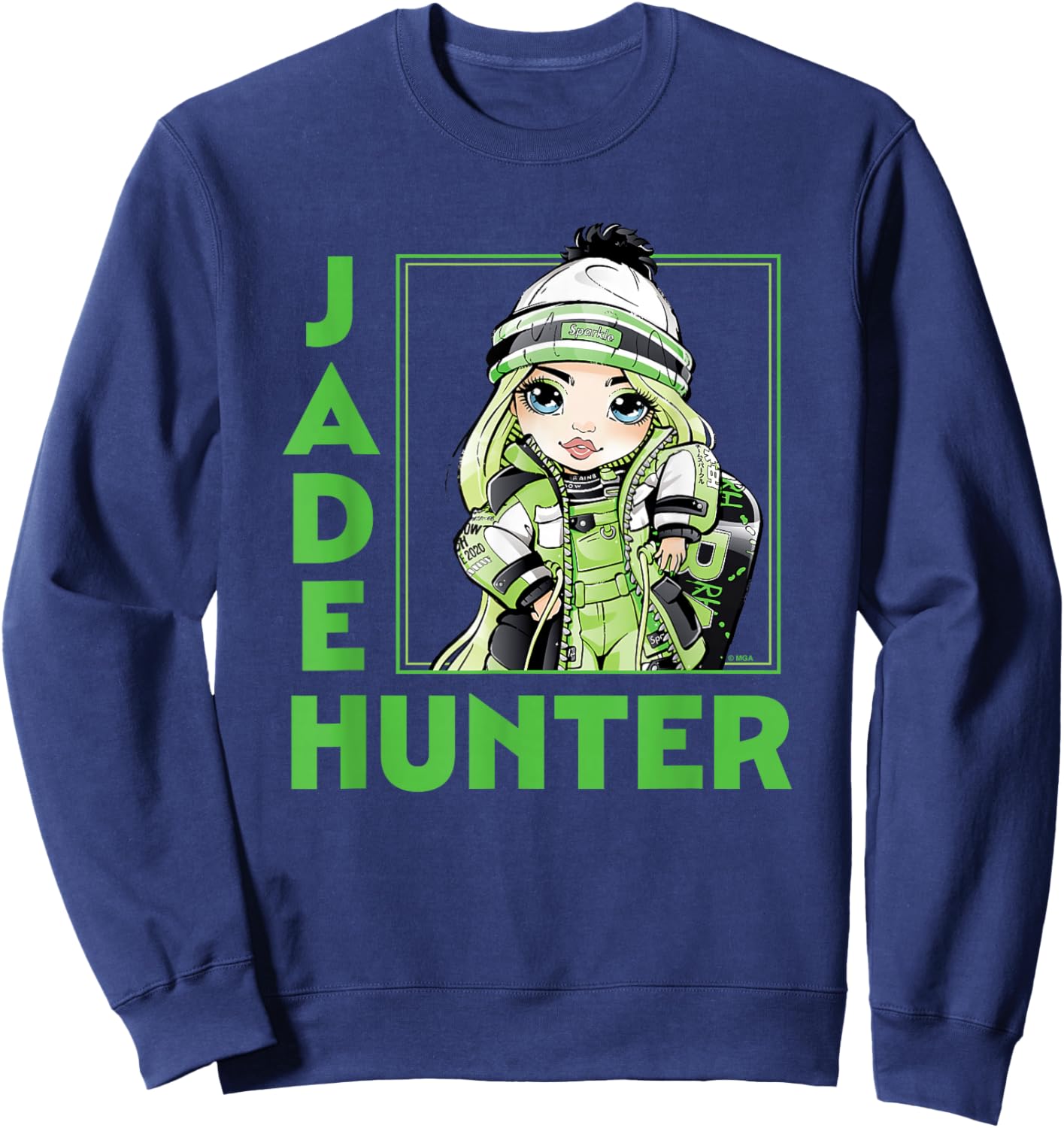Rainbow High - RH Holiday Jade Hunter Sweatshirt - Sweatshirt | Navy