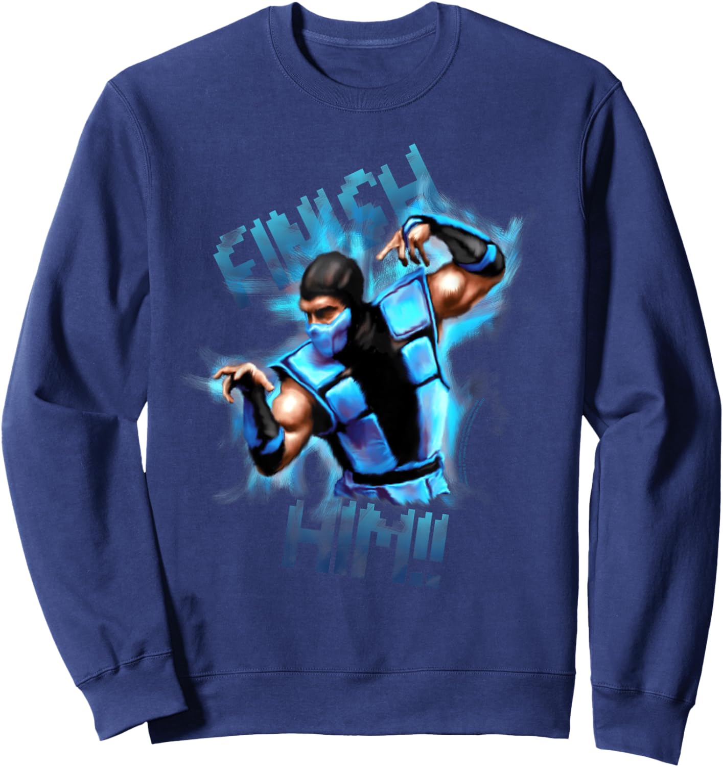Mortal Kombat Classic Finish Him! Sweatshirt - Sweatshirt | Navy