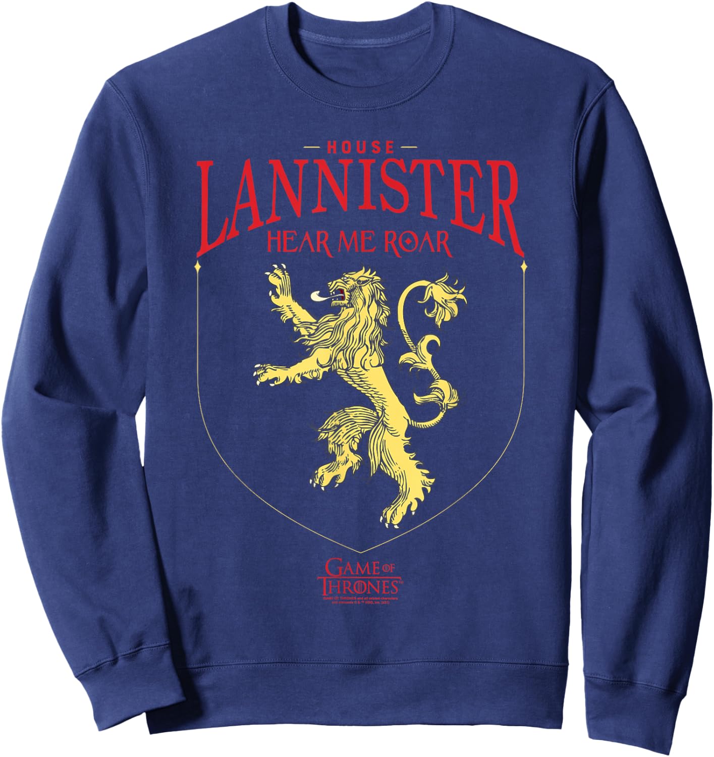 Game of Thrones House Lannister Sigil Sweatshirt - Sweatshirt | Navy
