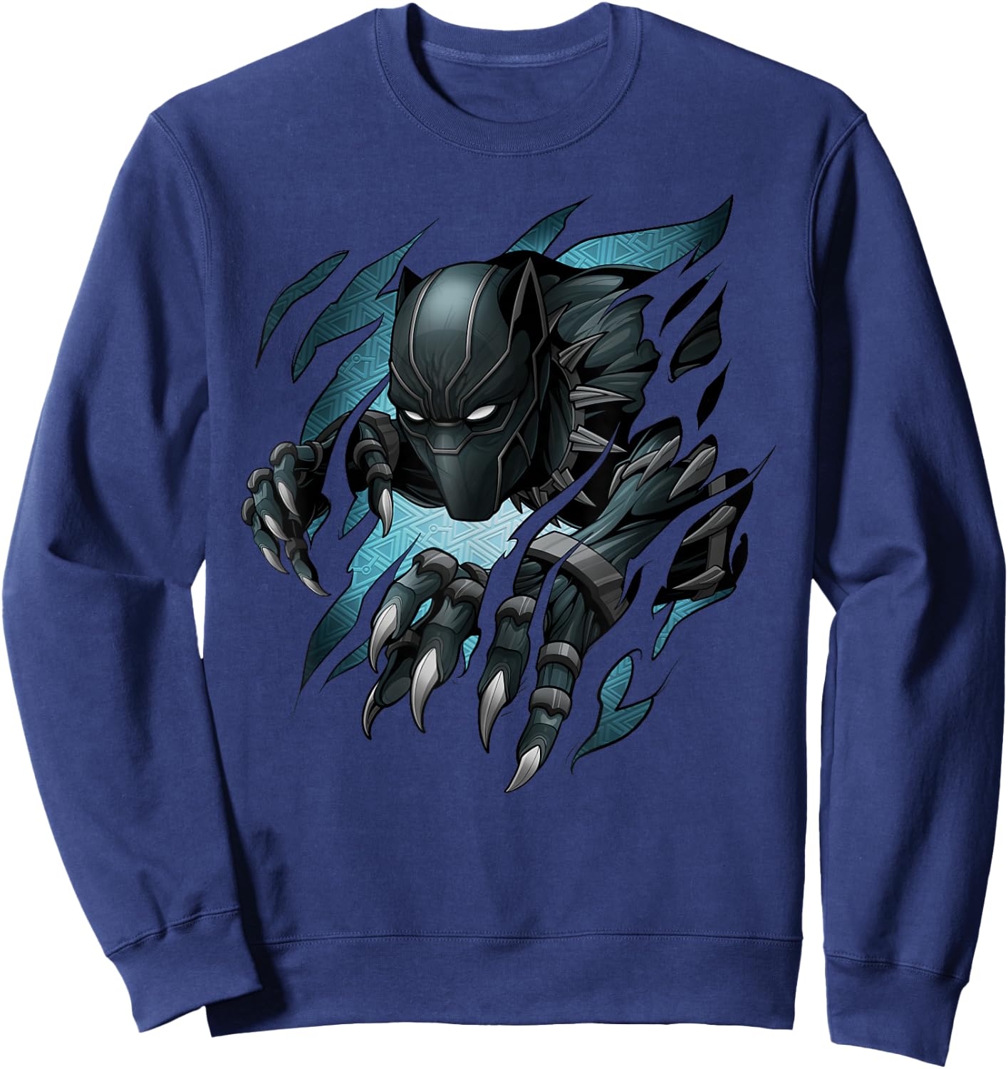 Marvel Black Panther T'Challa Claw Marks Small Sweatshirt - Sweatshirt | Navy