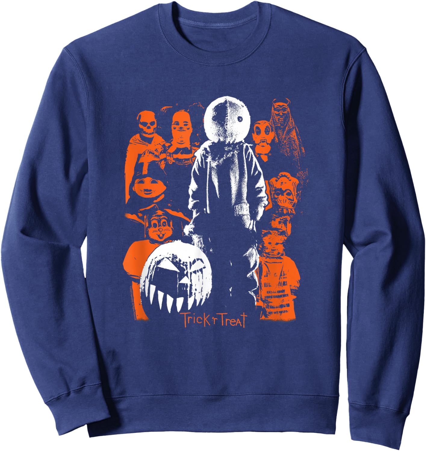 Trick r Treat Sam Collage Sweatshirt - Sweatshirt | Navy
