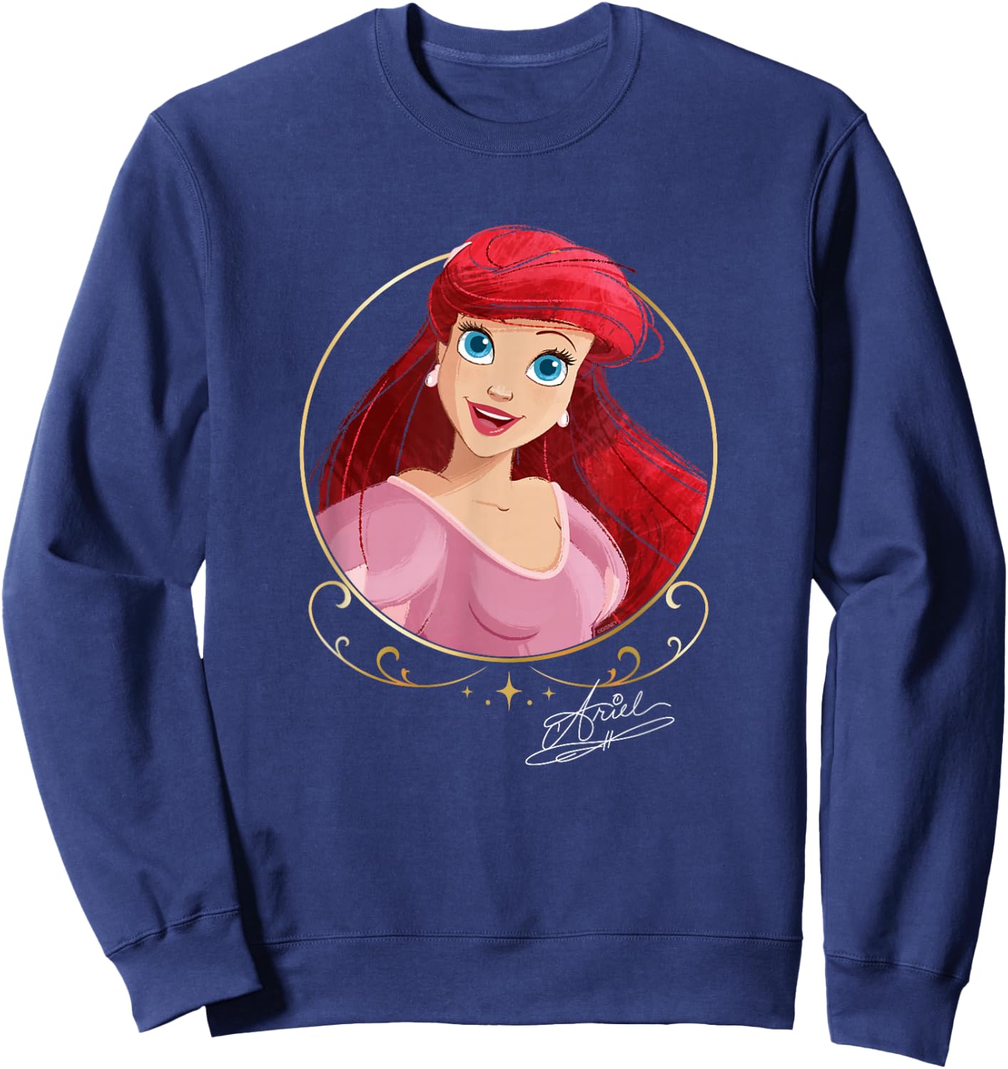 Disney Princess Royalty Group Matching Ariel 2-Sided Sweatshirt - Sweatshirt | Navy