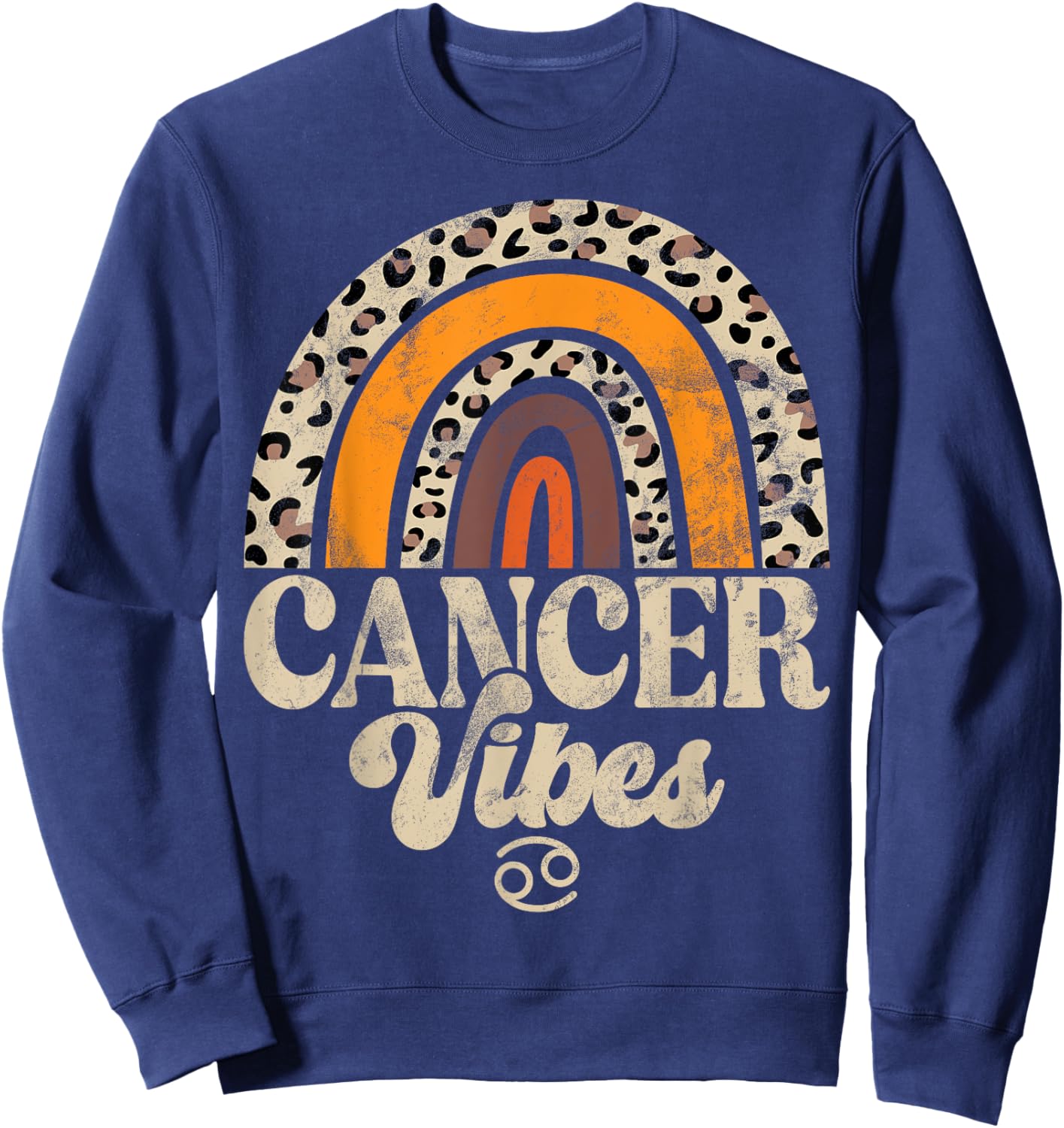 Cancer Vibes Cancer Zodiac Sweatshirt - Sweatshirt | Navy