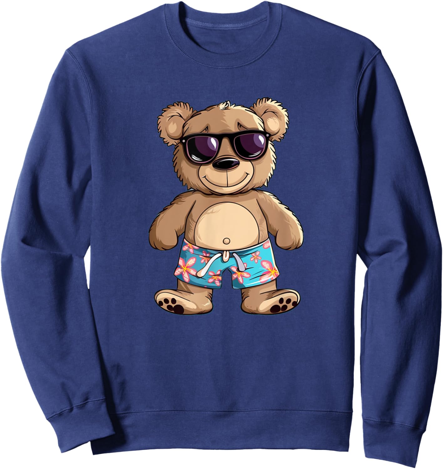 Pretty Teddy with swimming trunks Costume for Boys and Girls Sweatshirt - Sweatshirt | Navy
