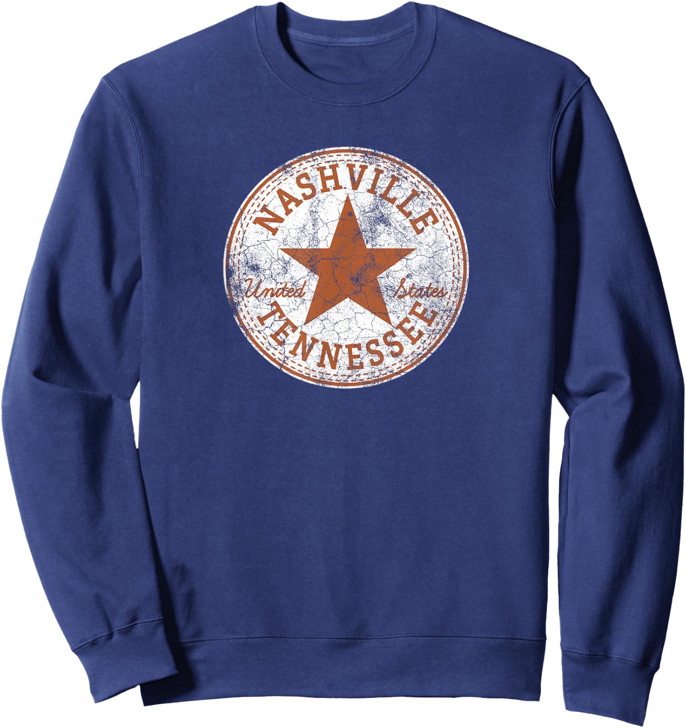 Nashville Tennessee Country Music City United States Outfit Sweatshirt - Sweatshirt | Navy