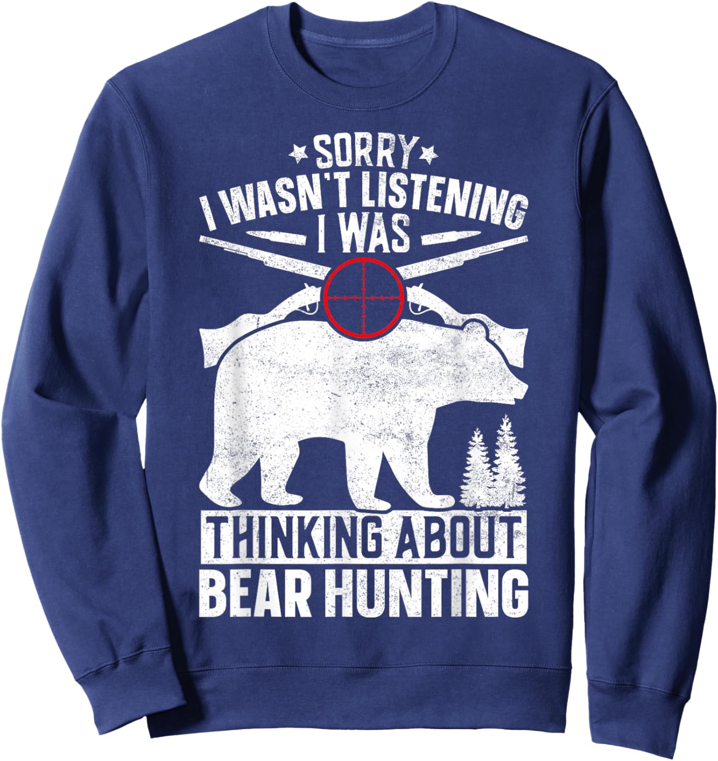 Bear Hunting Sweatshirt - Sweatshirt | Navy