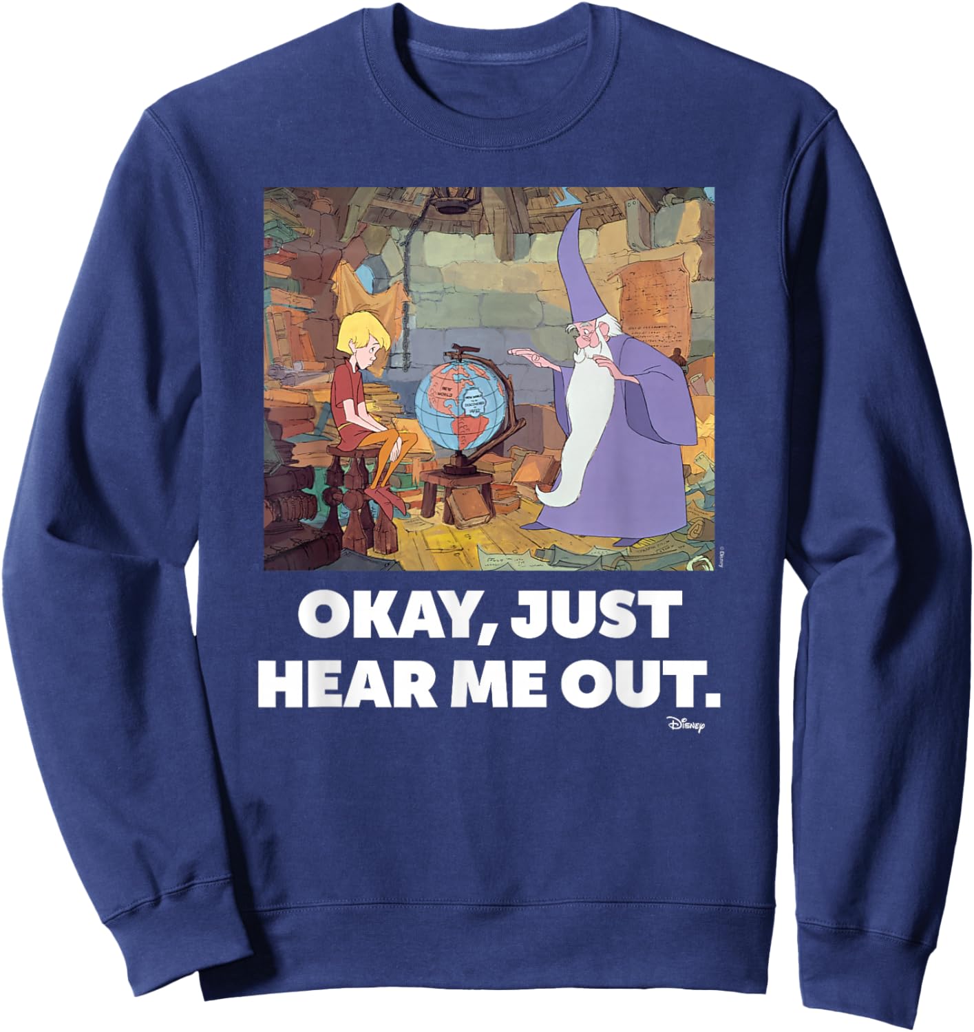 The Sword and the Stone- Just Hear Me Out Sweatshirt - Sweatshirt | Navy