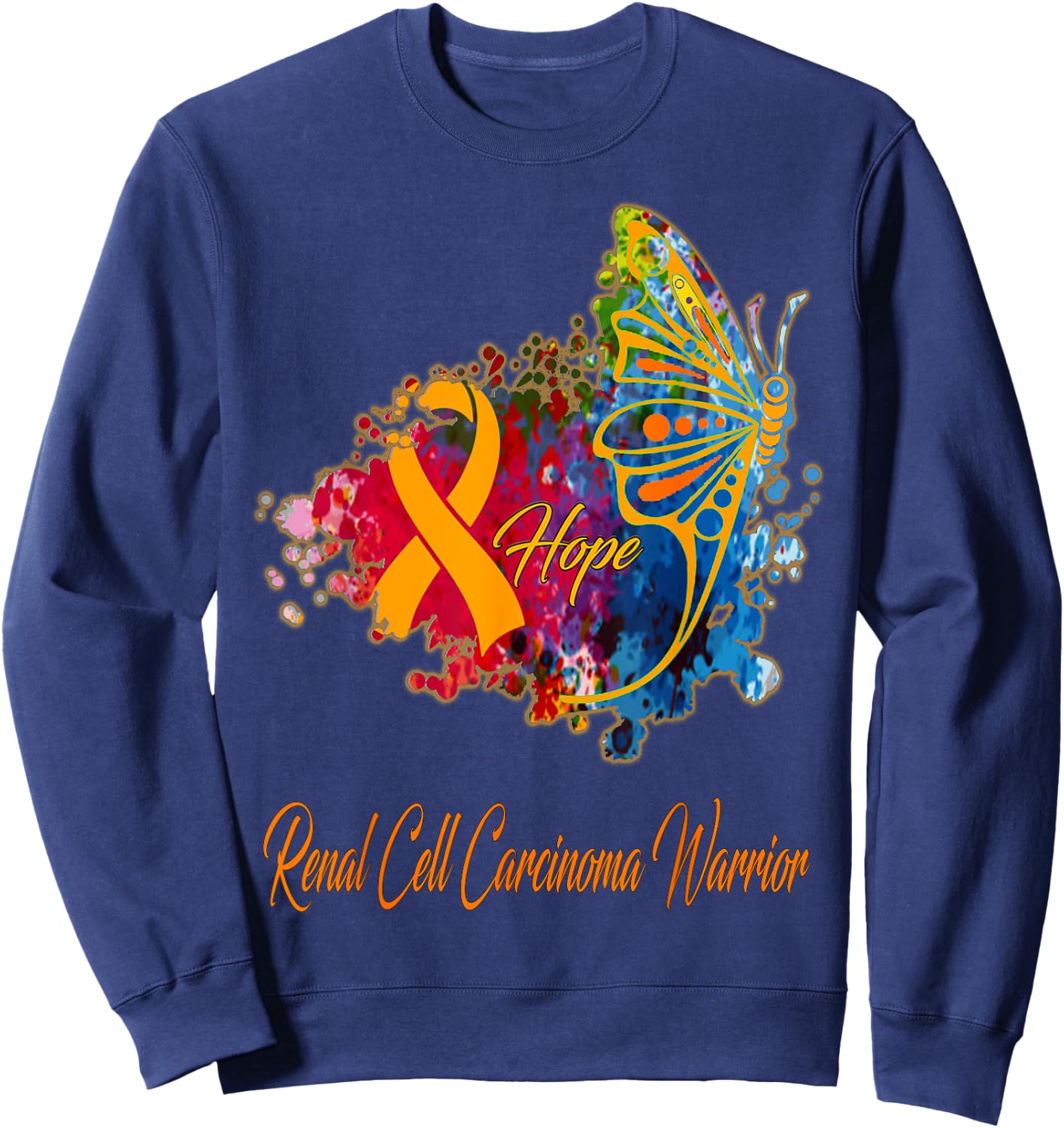 Renal Cell Carcinoma Awareness Sweatshirt - Sweatshirt | Navy