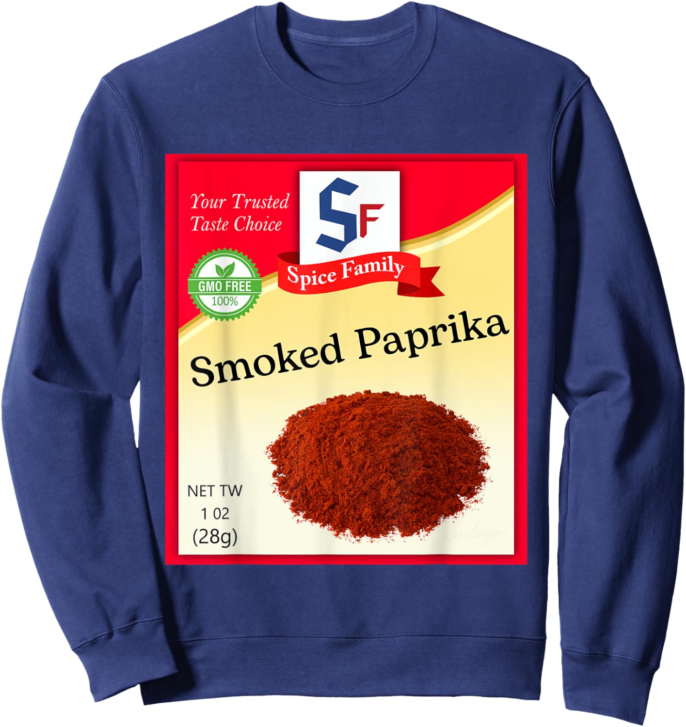 Smoked Paprika Condiment Costume Holiday Spice Costumes Sweatshirt - Sweatshirt | Navy