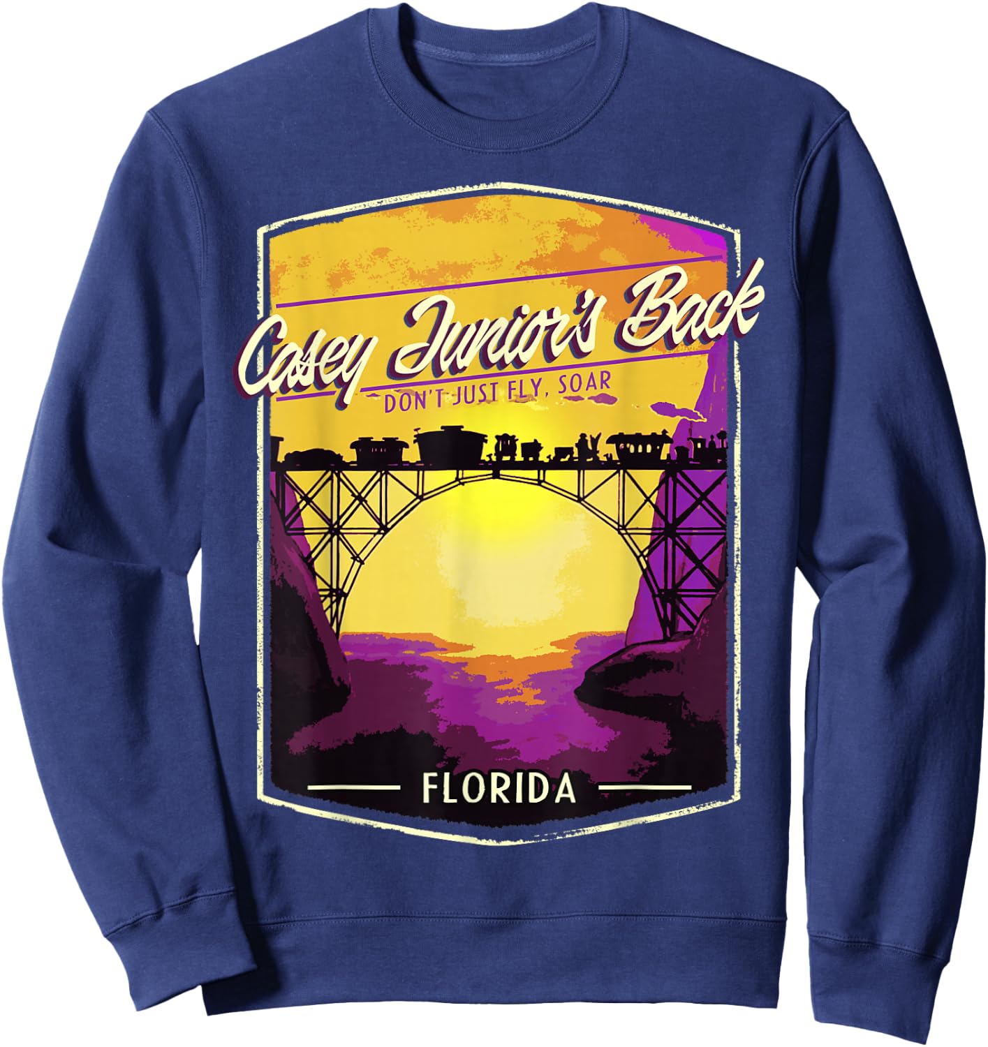 Disney Dumbo Casey Junior's Back Florida Sweatshirt - Sweatshirt | Navy