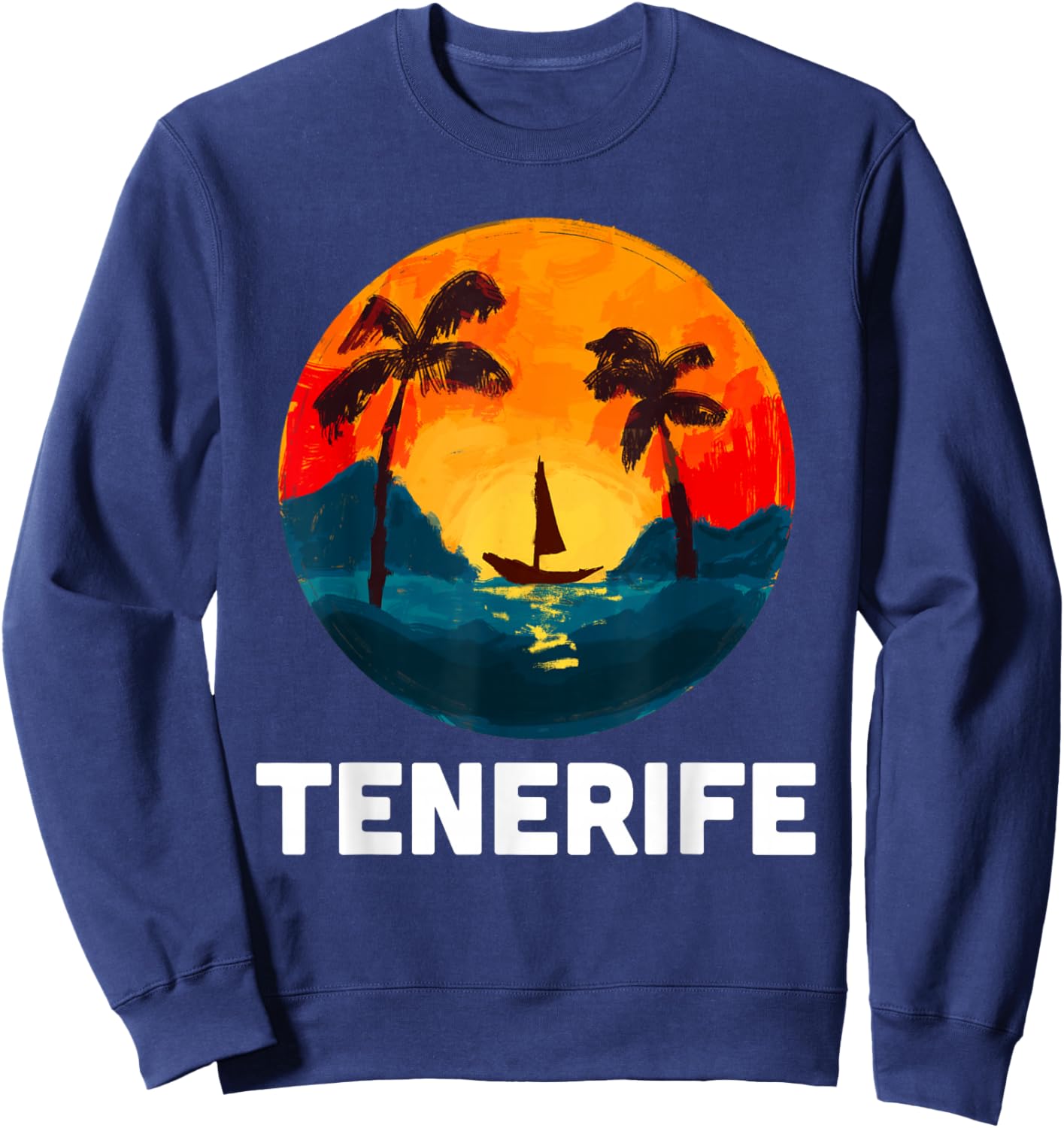Tenerife Spain Europe Souvenir Vacation trip Sweatshirt - Sweatshirt | Navy