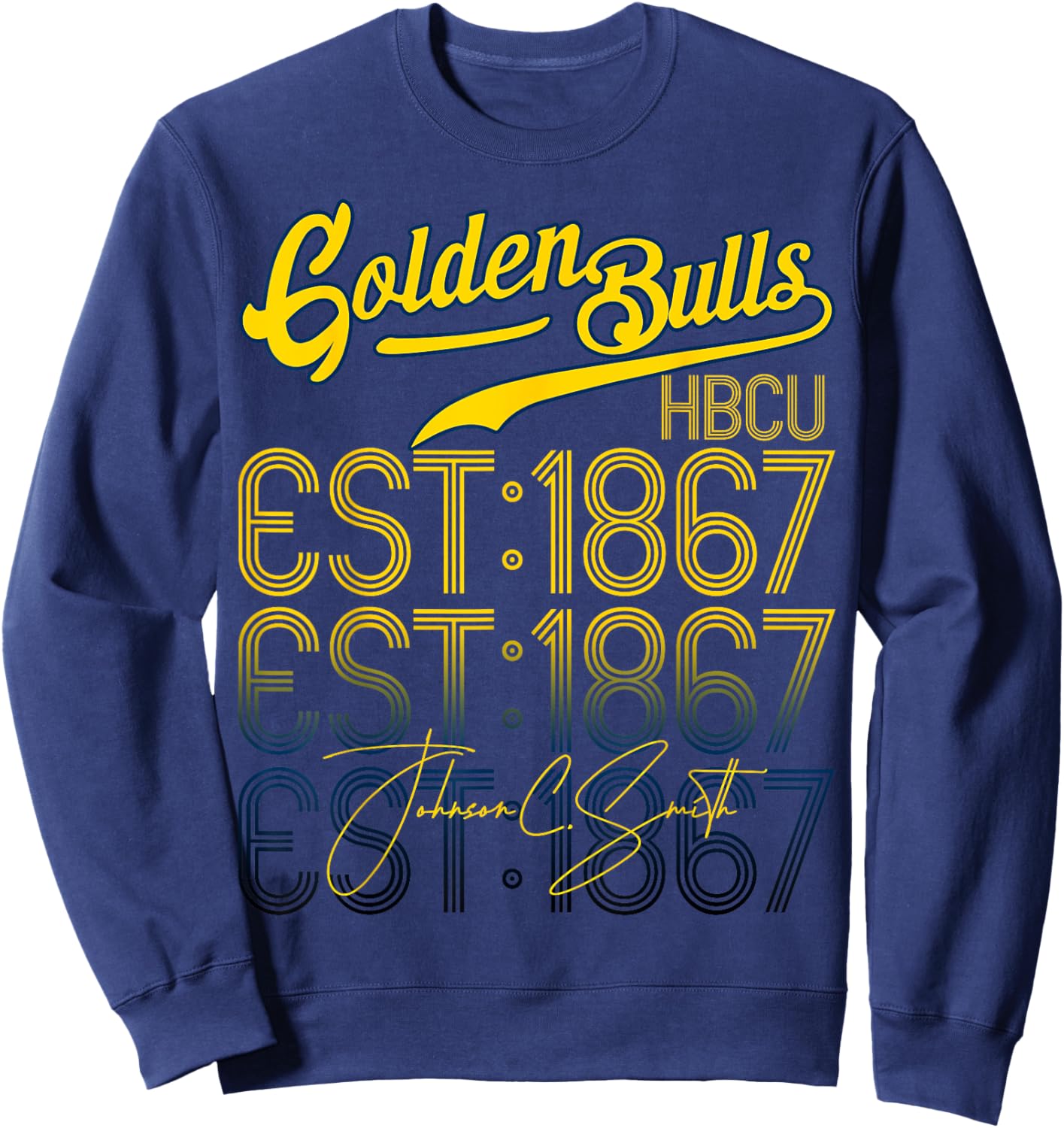 Retro .Johnson Home C. Vintage .Smith Study University Era Sweatshirt - Sweatshirt | Navy