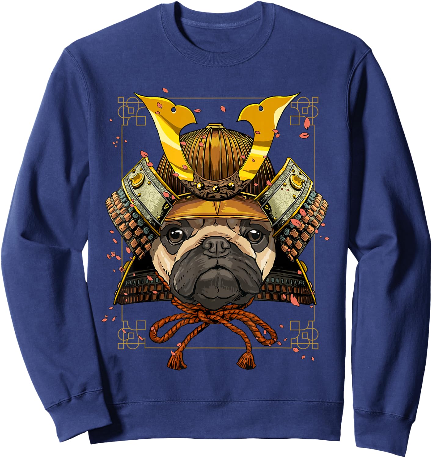 Samurai Pug Dog Warrior Samurai Pug Lovers Sweatshirt - Sweatshirt | Navy