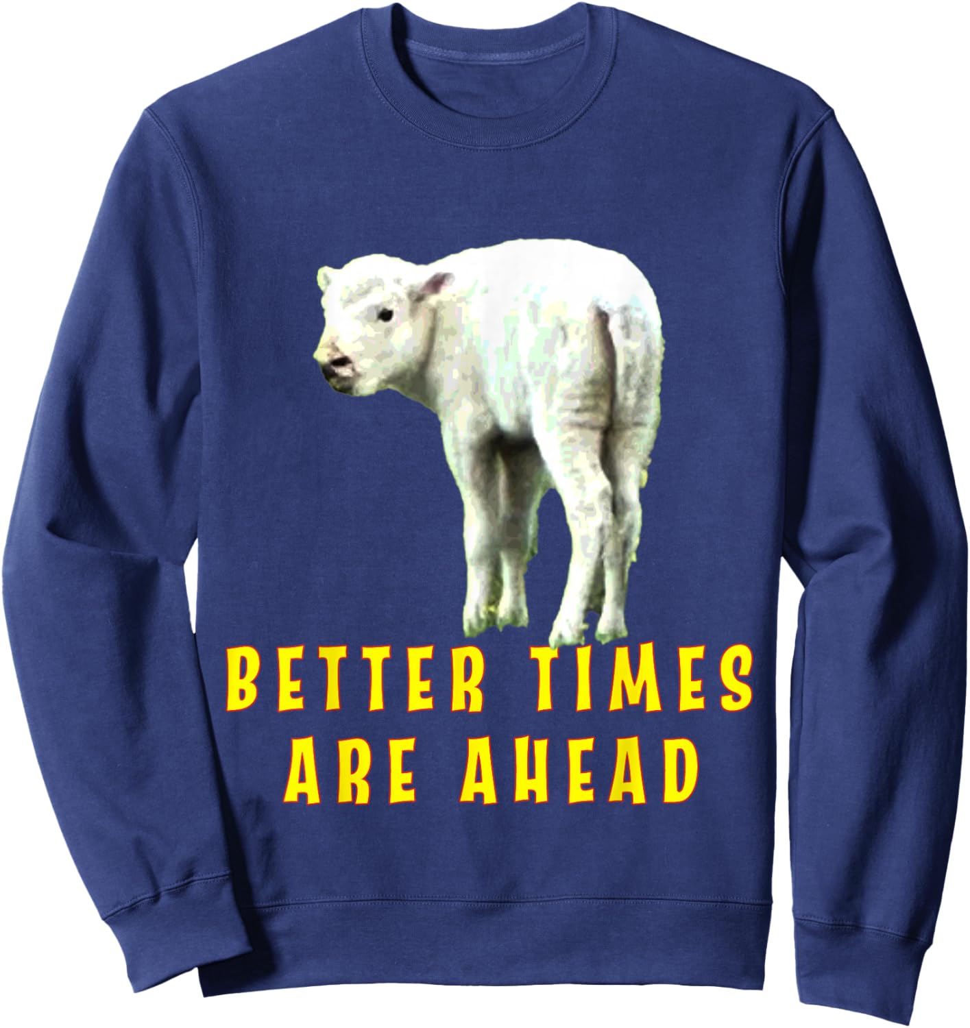 Baby White Bison Buffalo American Indian Prophecy Sweatshirt - Sweatshirt | Navy