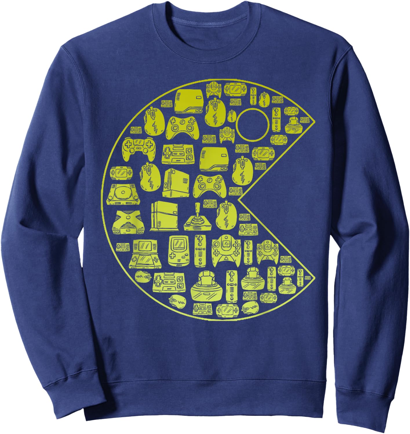 Vintage Video Game Player 1980 Retro Millennial Gamer Sweatshirt - Sweatshirt | Navy