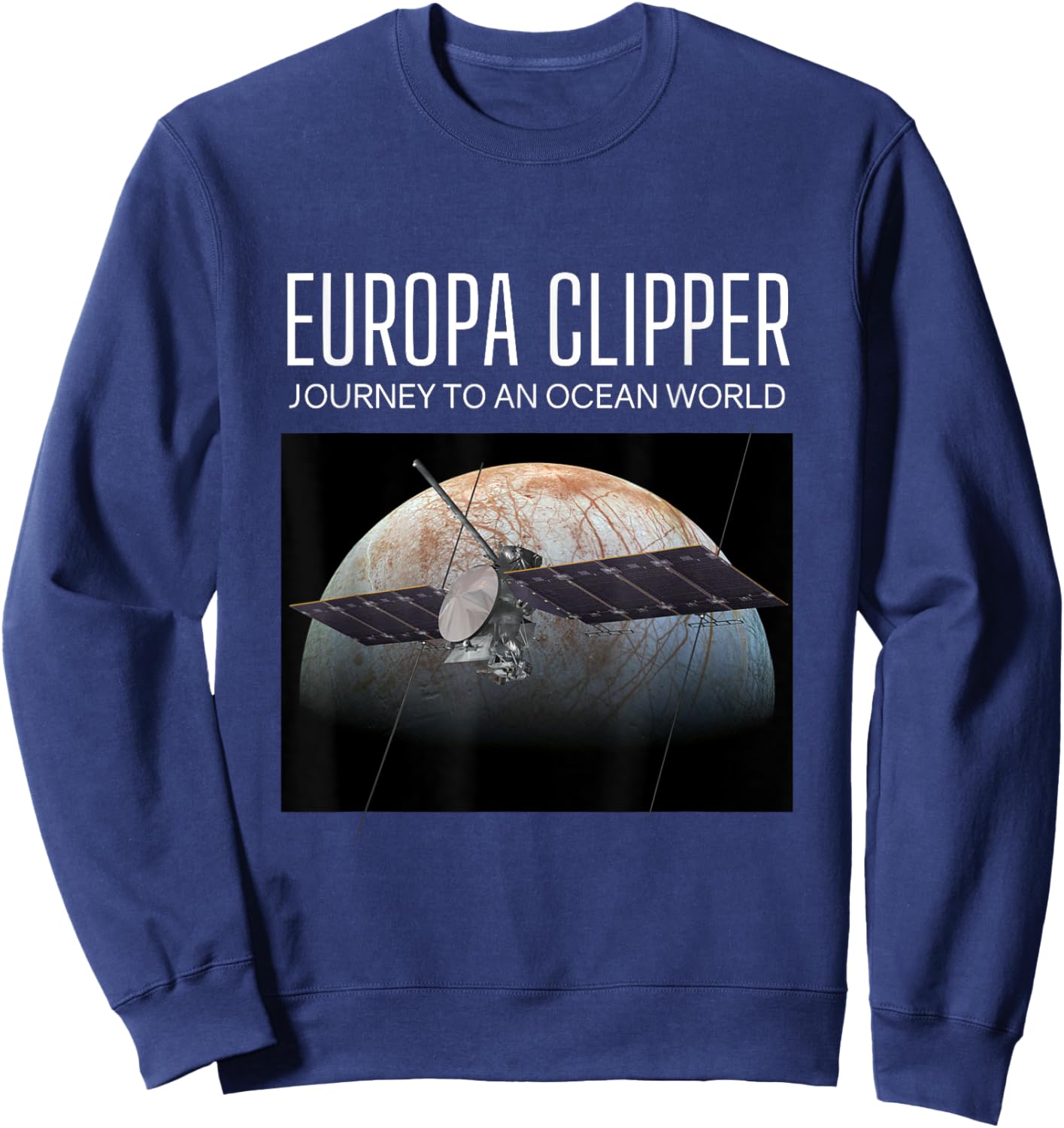 Europa Clipper Space Exploration Sweatshirt - Sweatshirt | Navy
