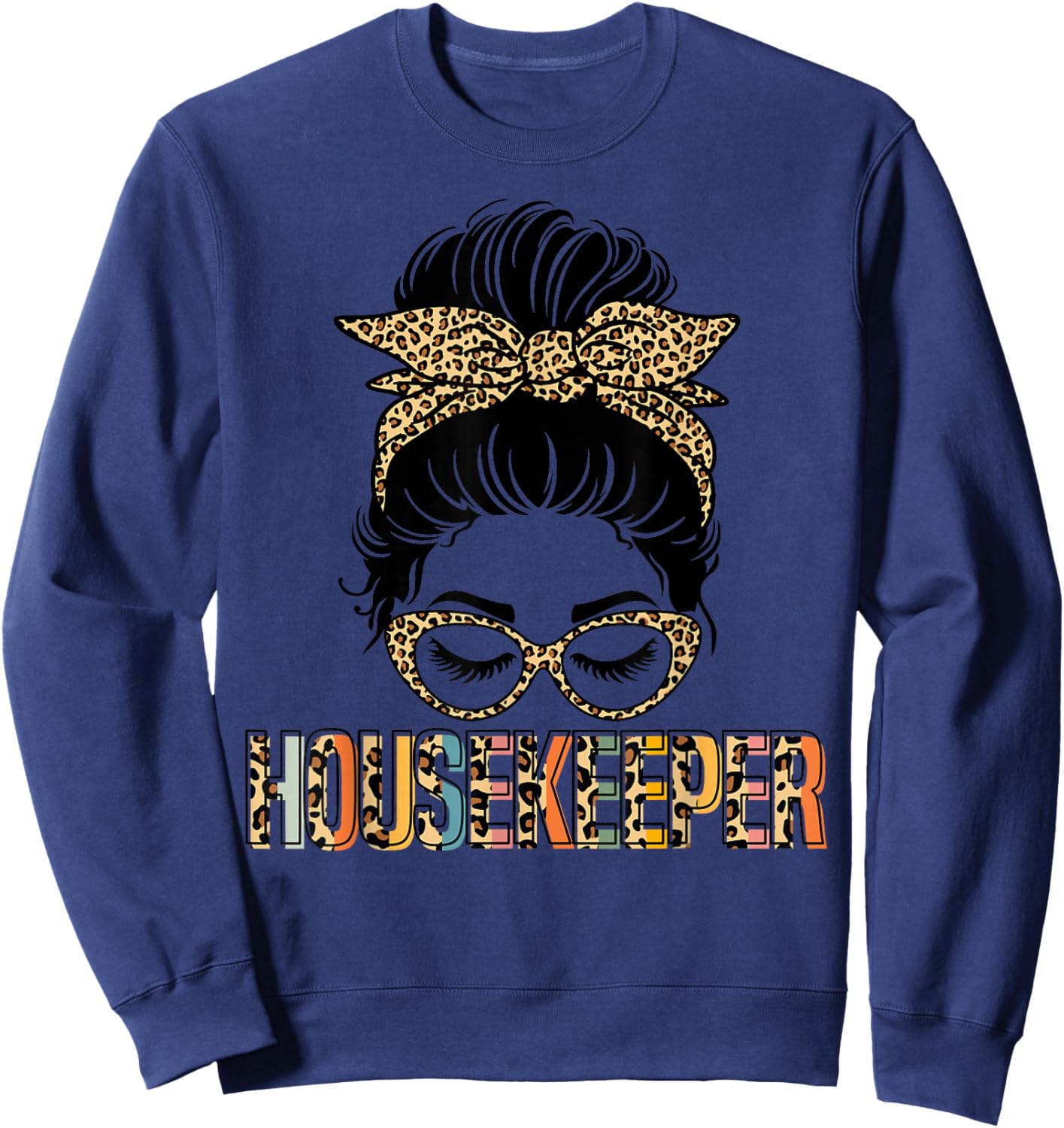 Cute Housekeeper Cleaning Housekeeping Sweatshirt - Sweatshirt | Navy