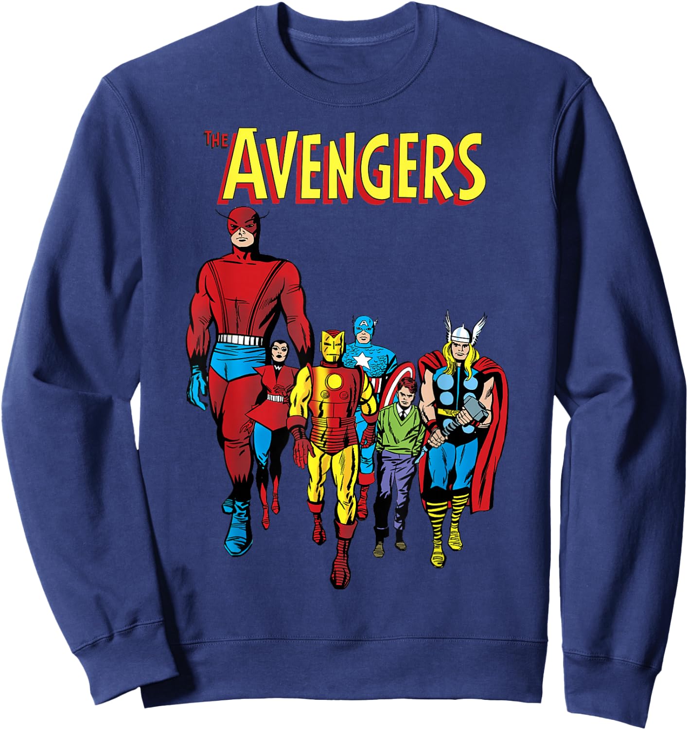 Marvel The Avengers Original Group Shot Sweatshirt - Sweatshirt | Navy
