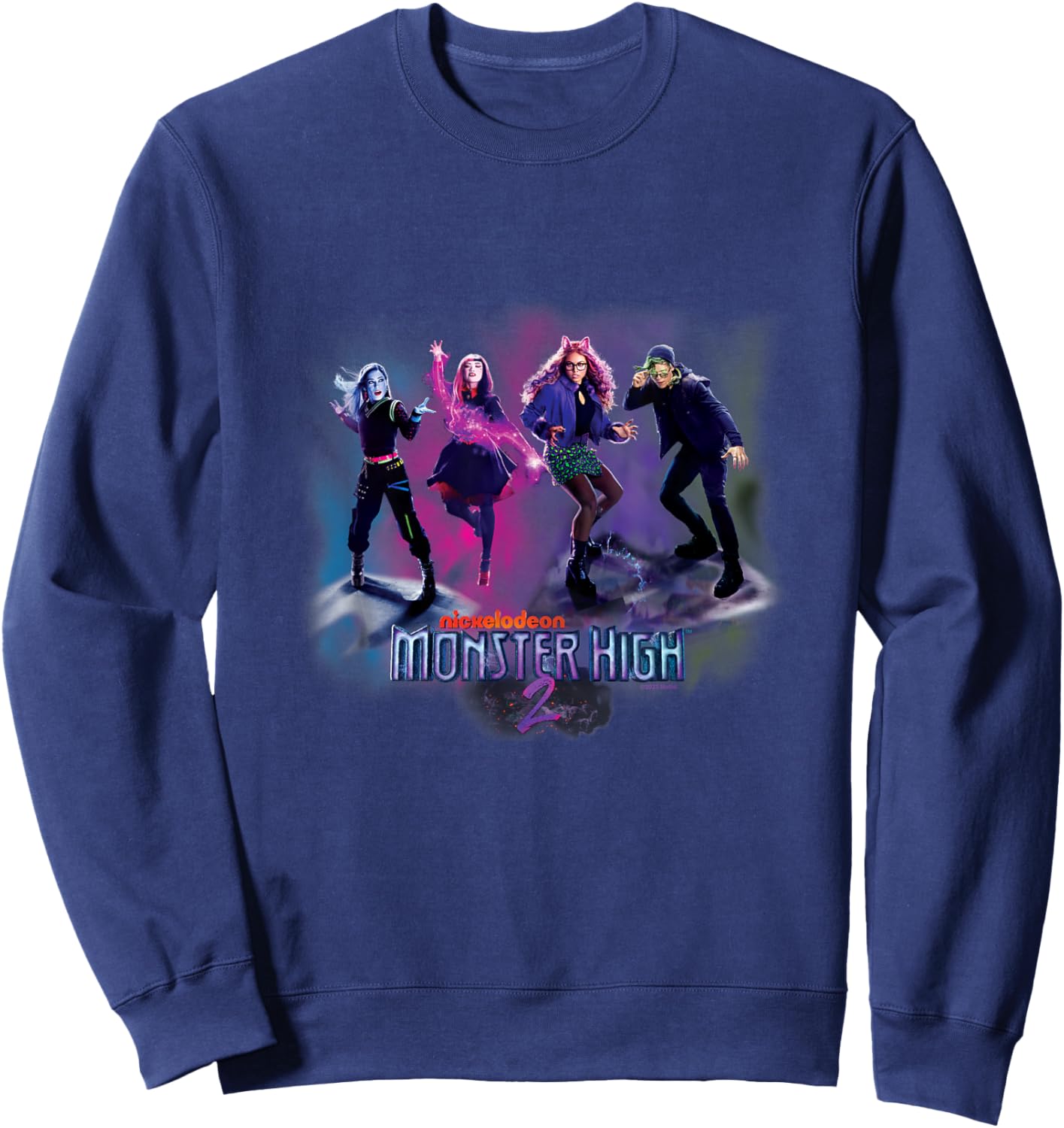 Monster High Movie - MH 2 Group Pose Sweatshirt - Sweatshirt | Navy